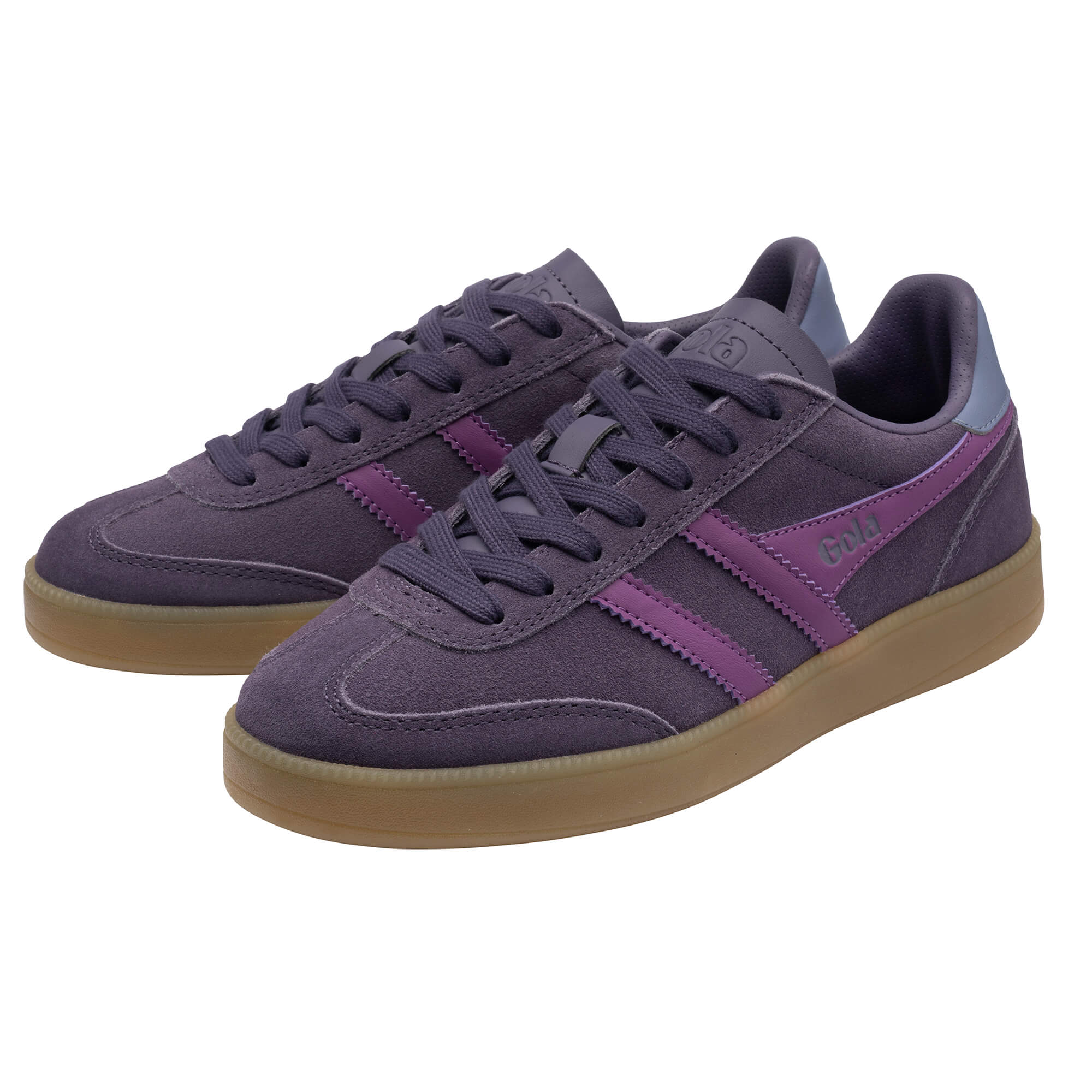 gola-viper-sneaker-damen-pflaume-wildleder-fuchsrot image 3