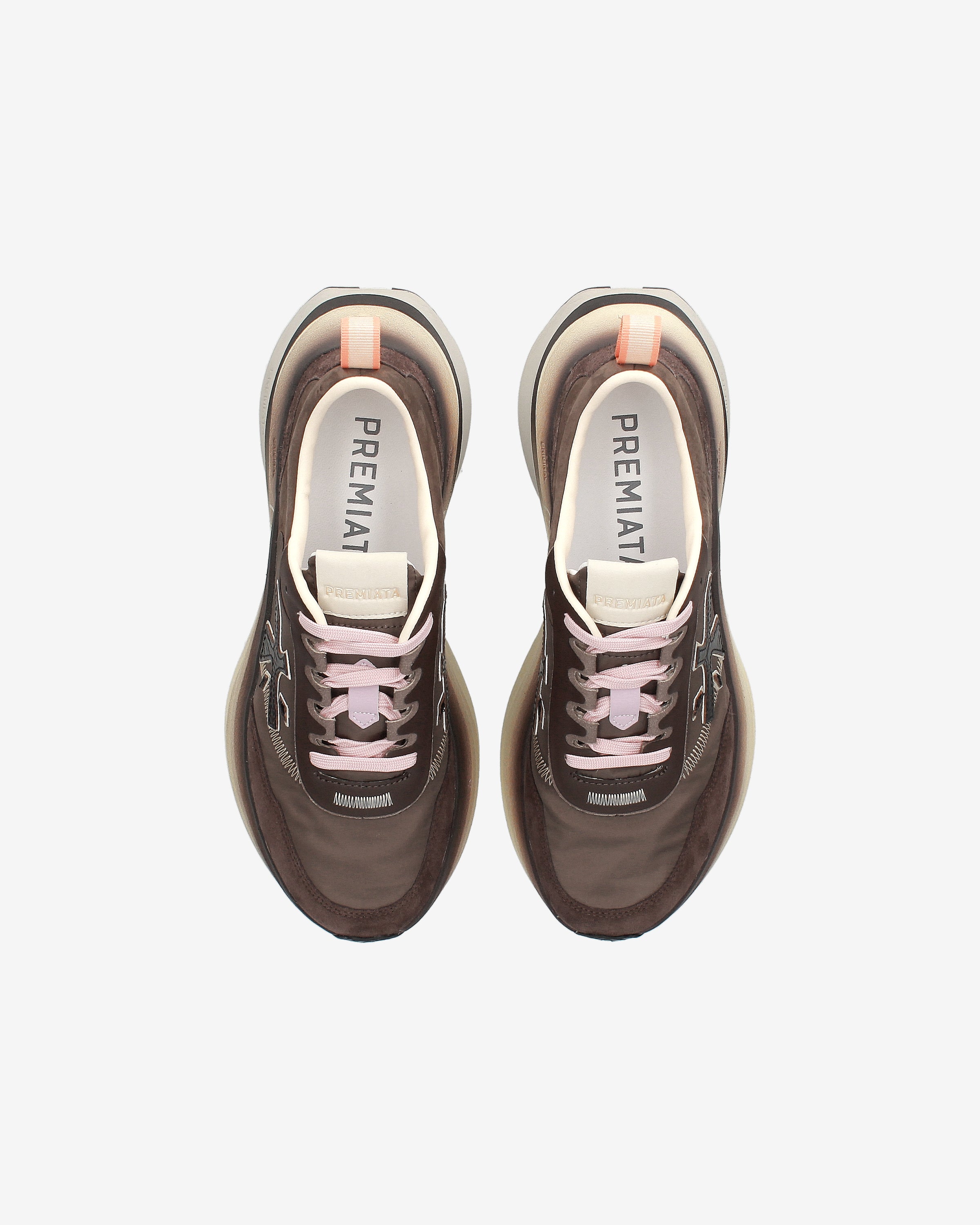 premiata-hill-7896-sneaker-braun-leder-suede-maxi-sohle image 6