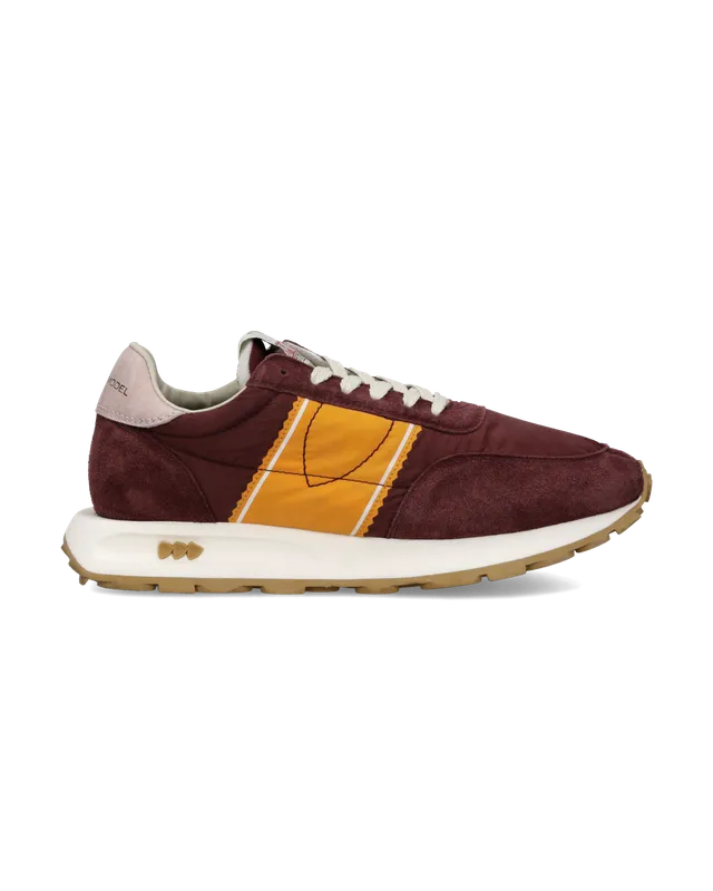 philippe-model-tour-damen-running-sneaker-bordeaux-orange image 1