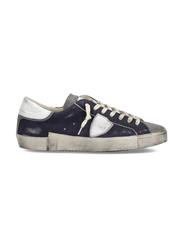 philippe-model-prsx-herren-sneaker-blau-grau image 1