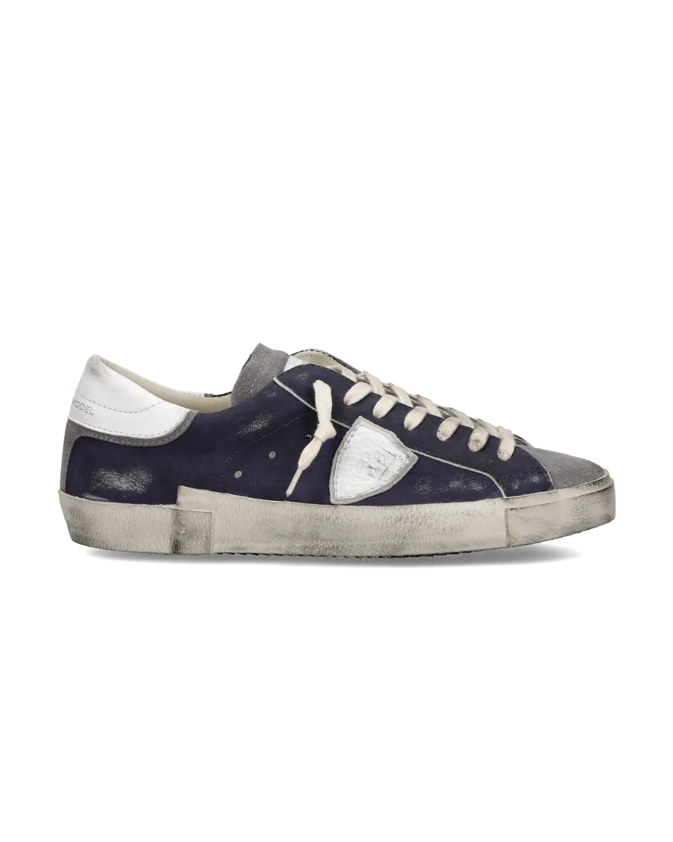 philippe-model-prsx-herren-sneaker-blau-grau image 1
