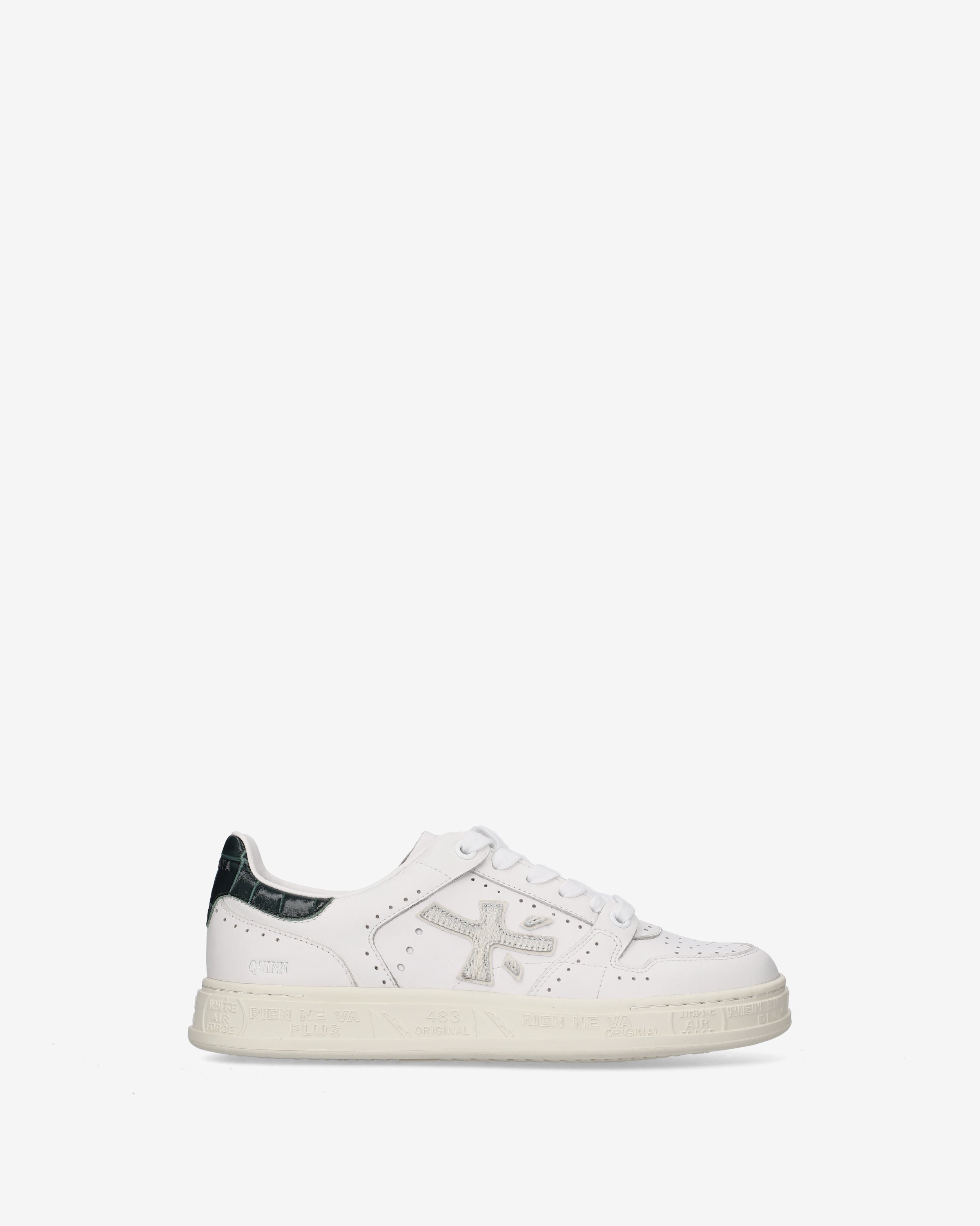 premiata-quinnd-8641-damen-leder-sneaker-creme-gr-n image 1