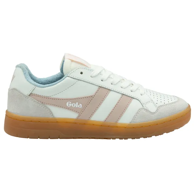 gola-eagle-86-damen-court-sneaker-leder-wei-rosa image 1