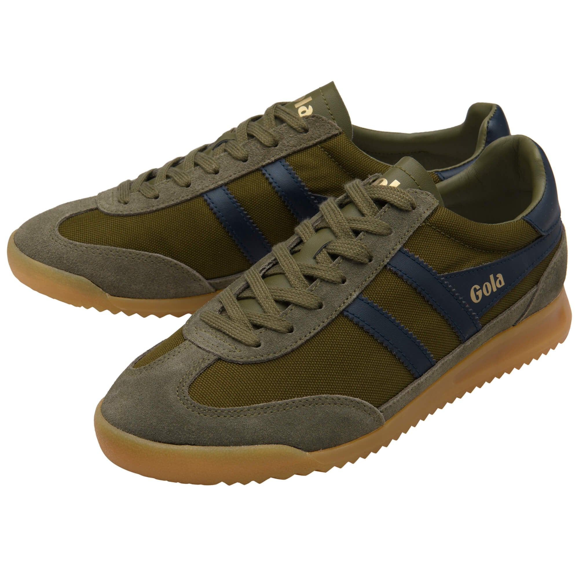 gola-tornado-herren-terrace-sneaker-khaki-nylon-wildleder-marineblau image 3