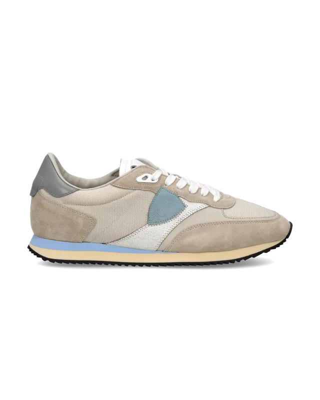 philippe-model-blville-sneaker-herren-sand-hellblau image 1