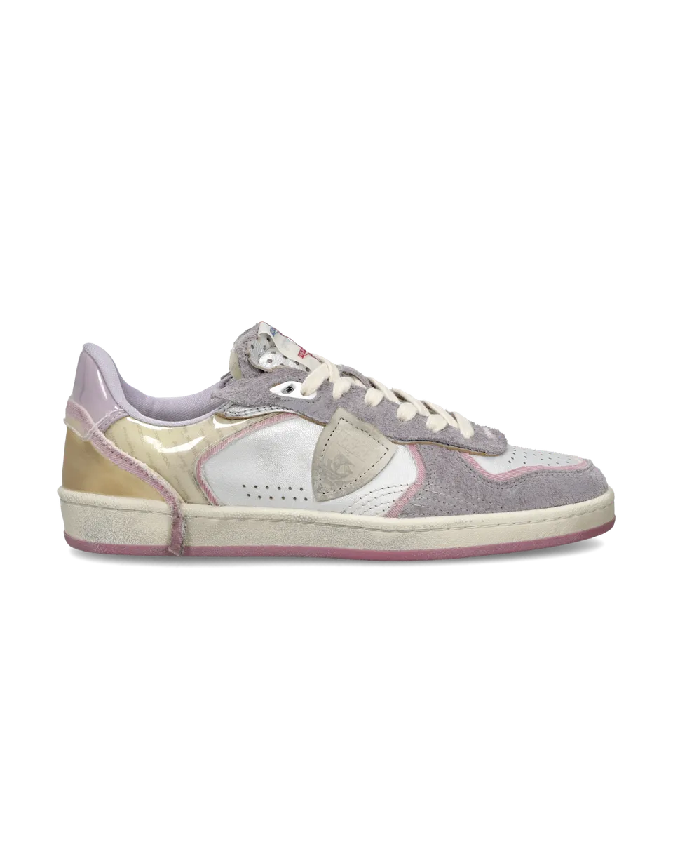 philippe-model-pgal-damen-sneaker-silber-lilac-special-edition image 1