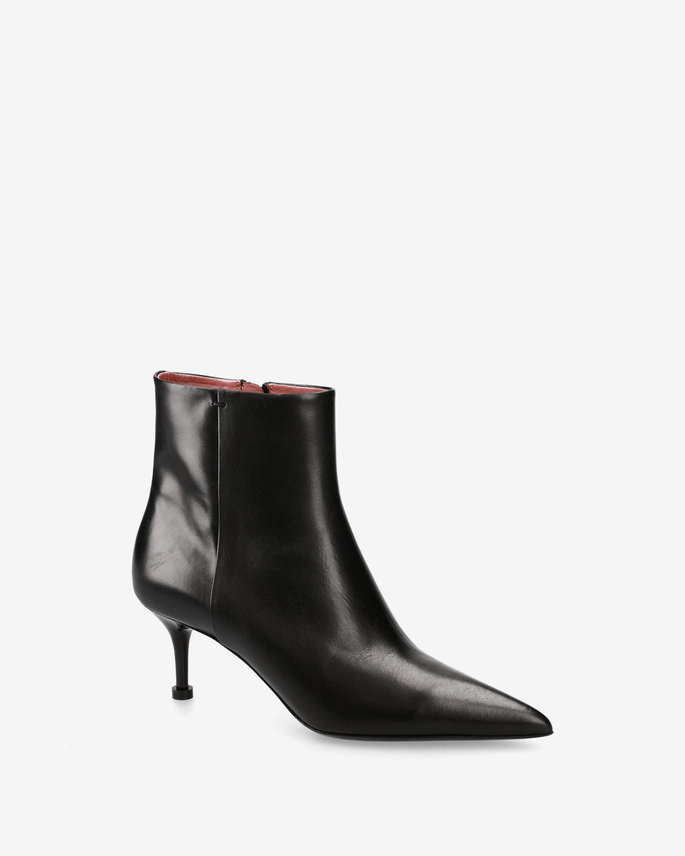 premiata-stivaletti-in-pelle-nera-damen-stiefeletten-aus-kalbsleder-schwarz image 4