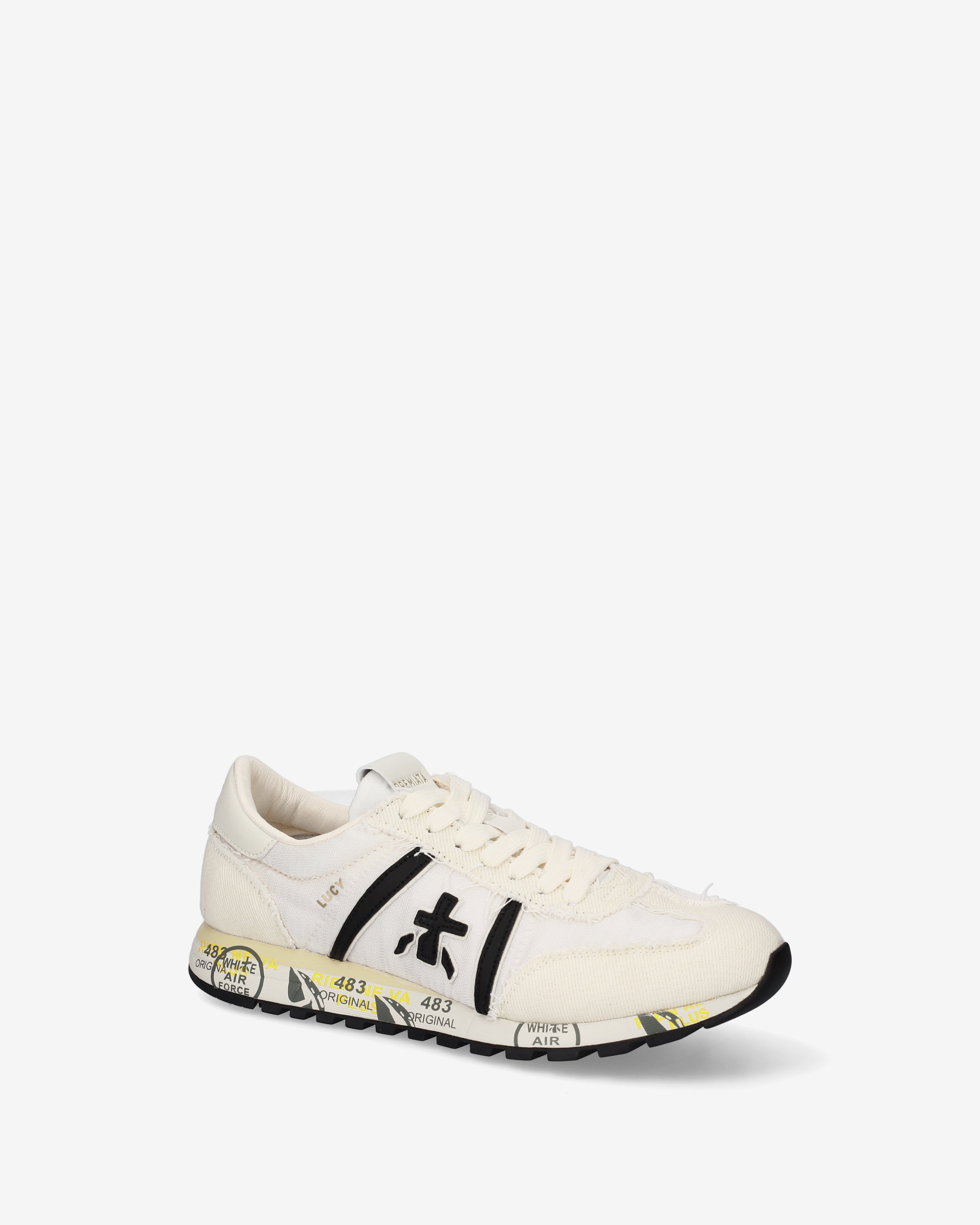 premiata-lucyd-0-1-8139-sneaker-damen-panna-schwarz-retro-running image 4