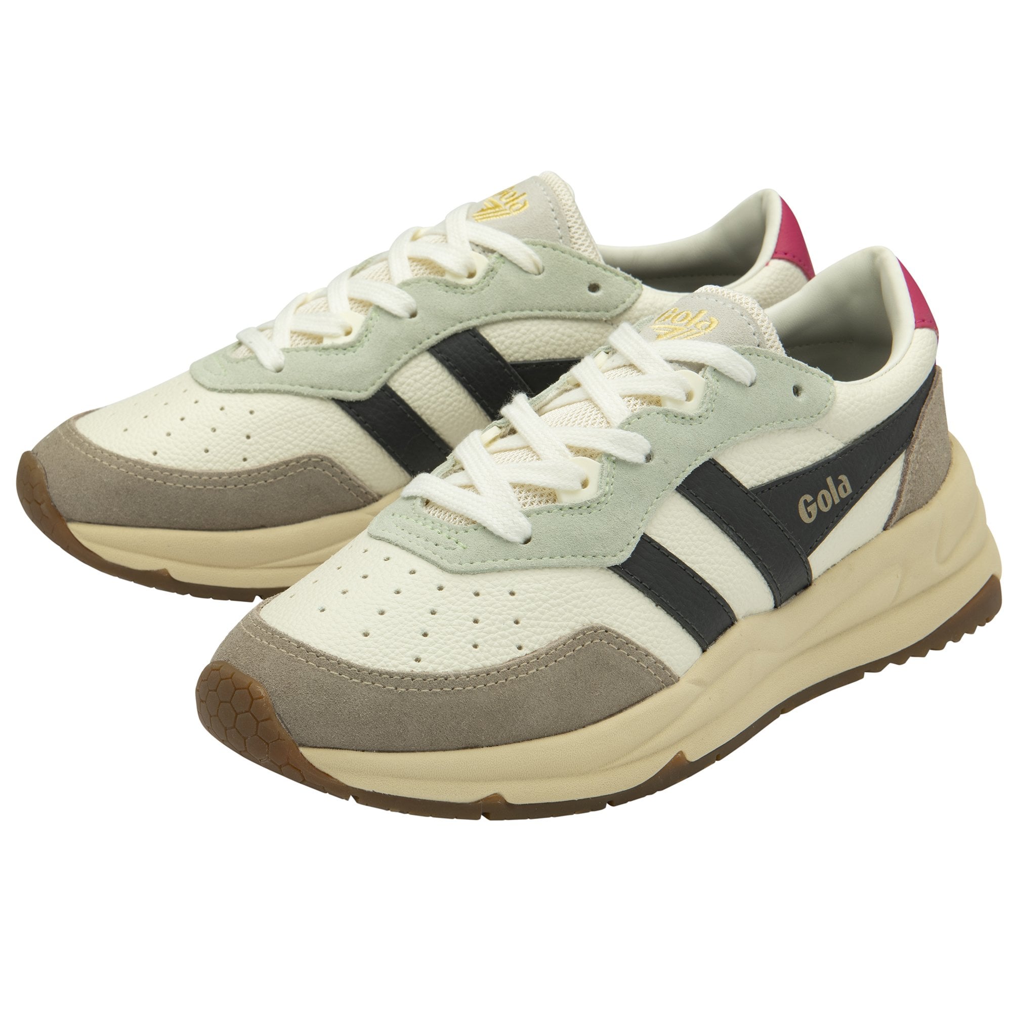 gola-saturn-quadrant-damen-sneaker-off-white-federgrau image 3