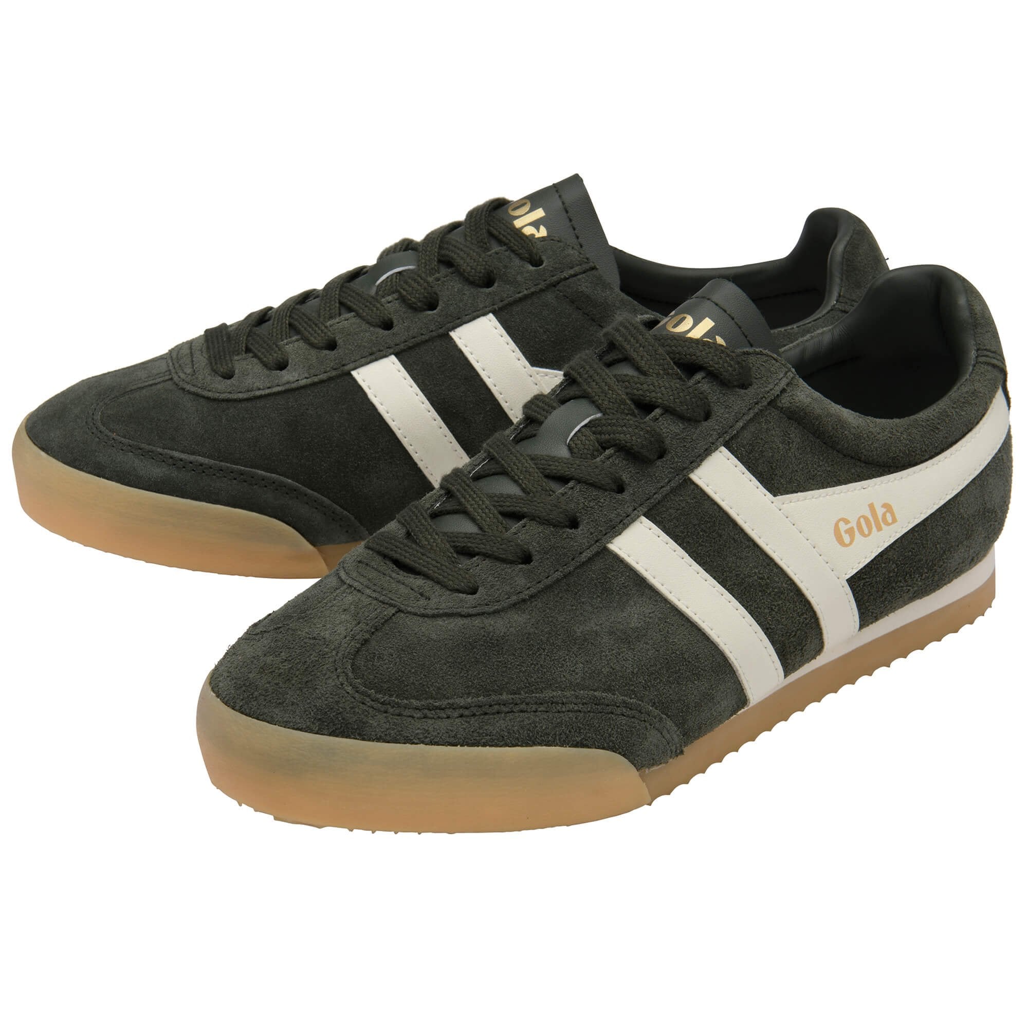 gola-apollo-herren-sneaker-dunkelkhaki-wildleder-creme image 3