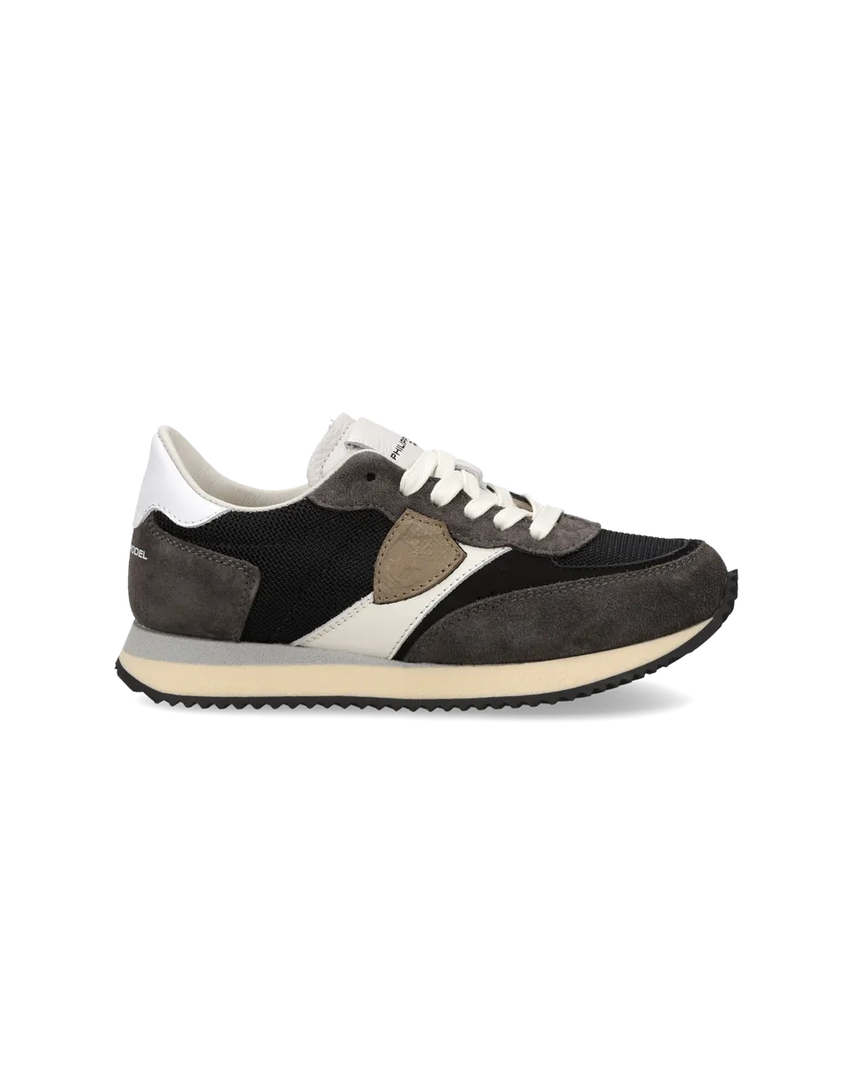 philippe-model-blville-sneaker-kids-grau-schwarz-wei image 1