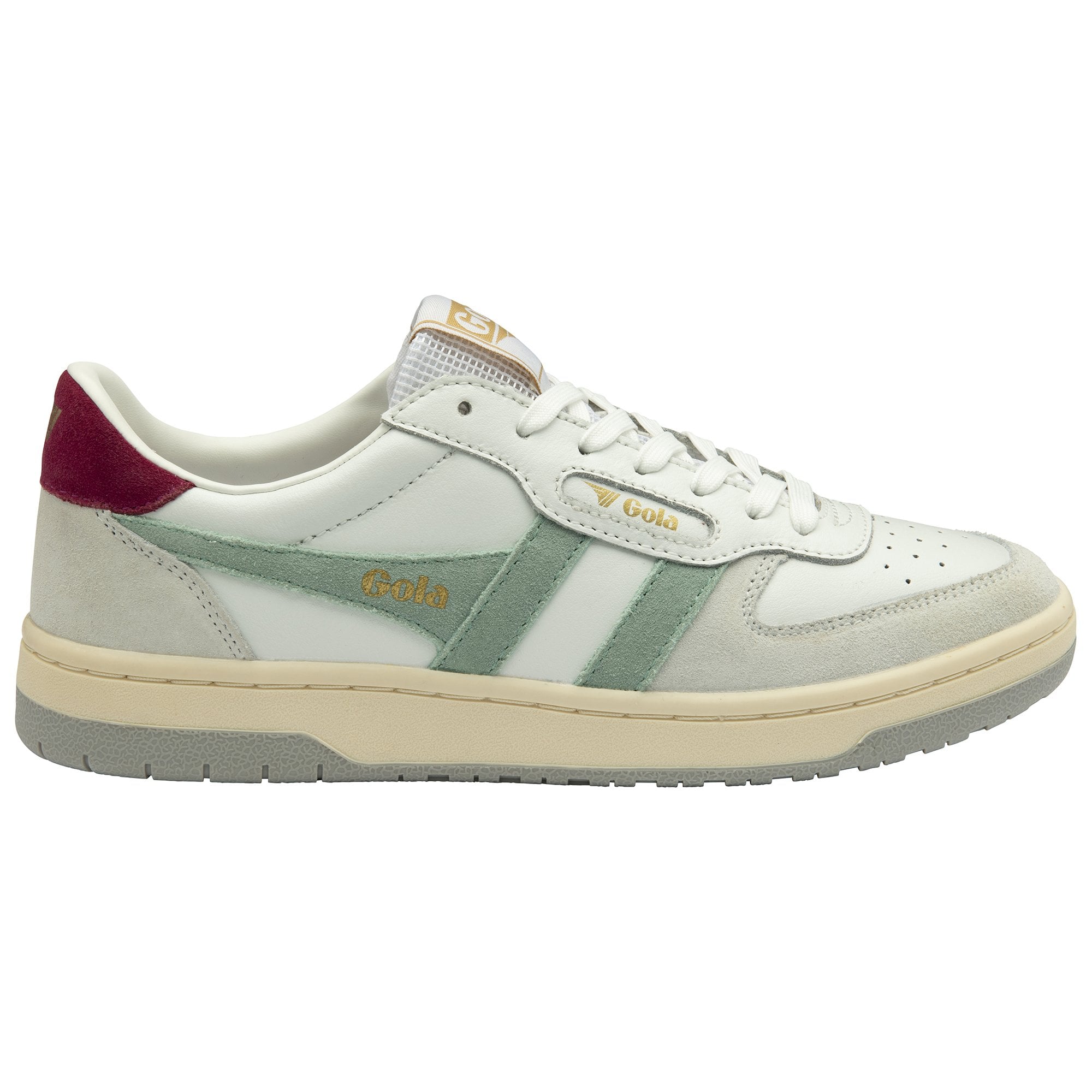 gola-hawk-damen-sneaker-wei-gr-n-kirschrot-hellgrau image 1
