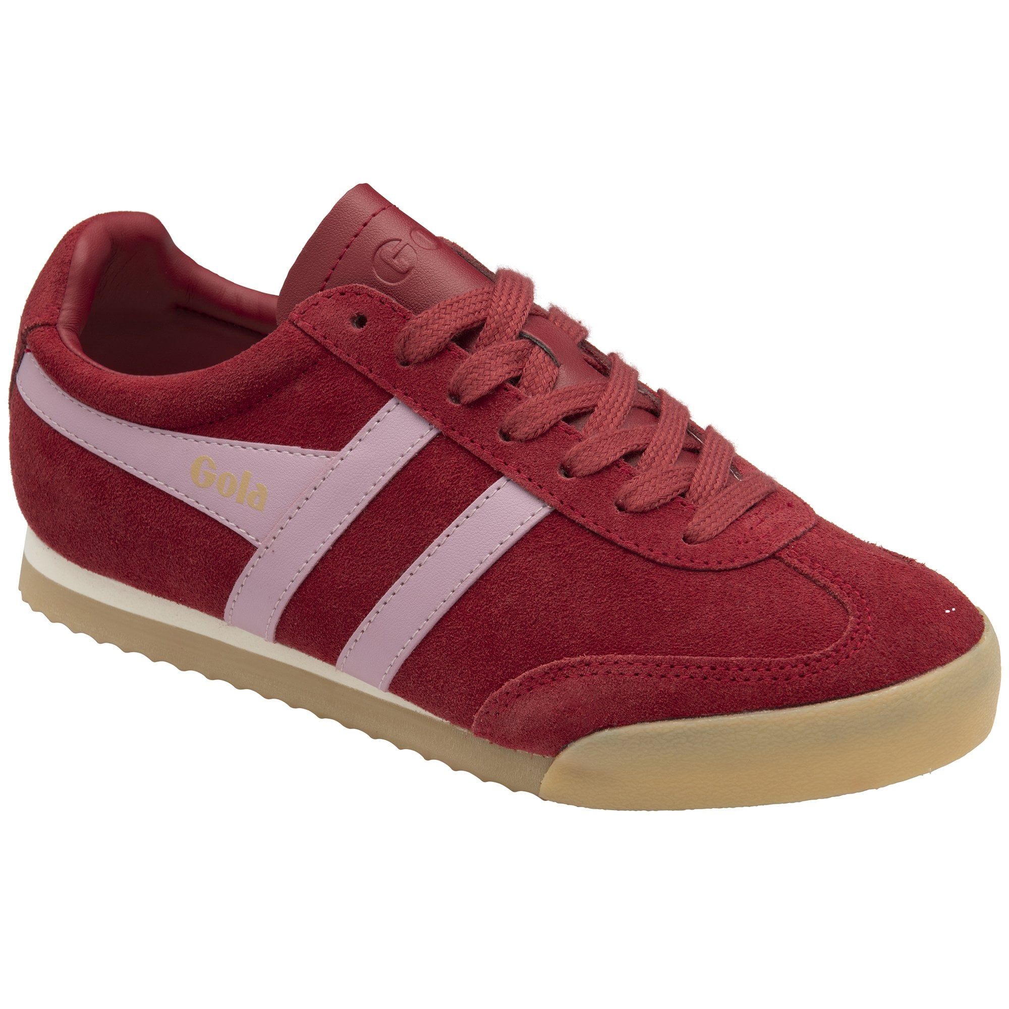 gola-apollo-damen-sneaker-tiefrot-wildleder-bonbonrosa image 2