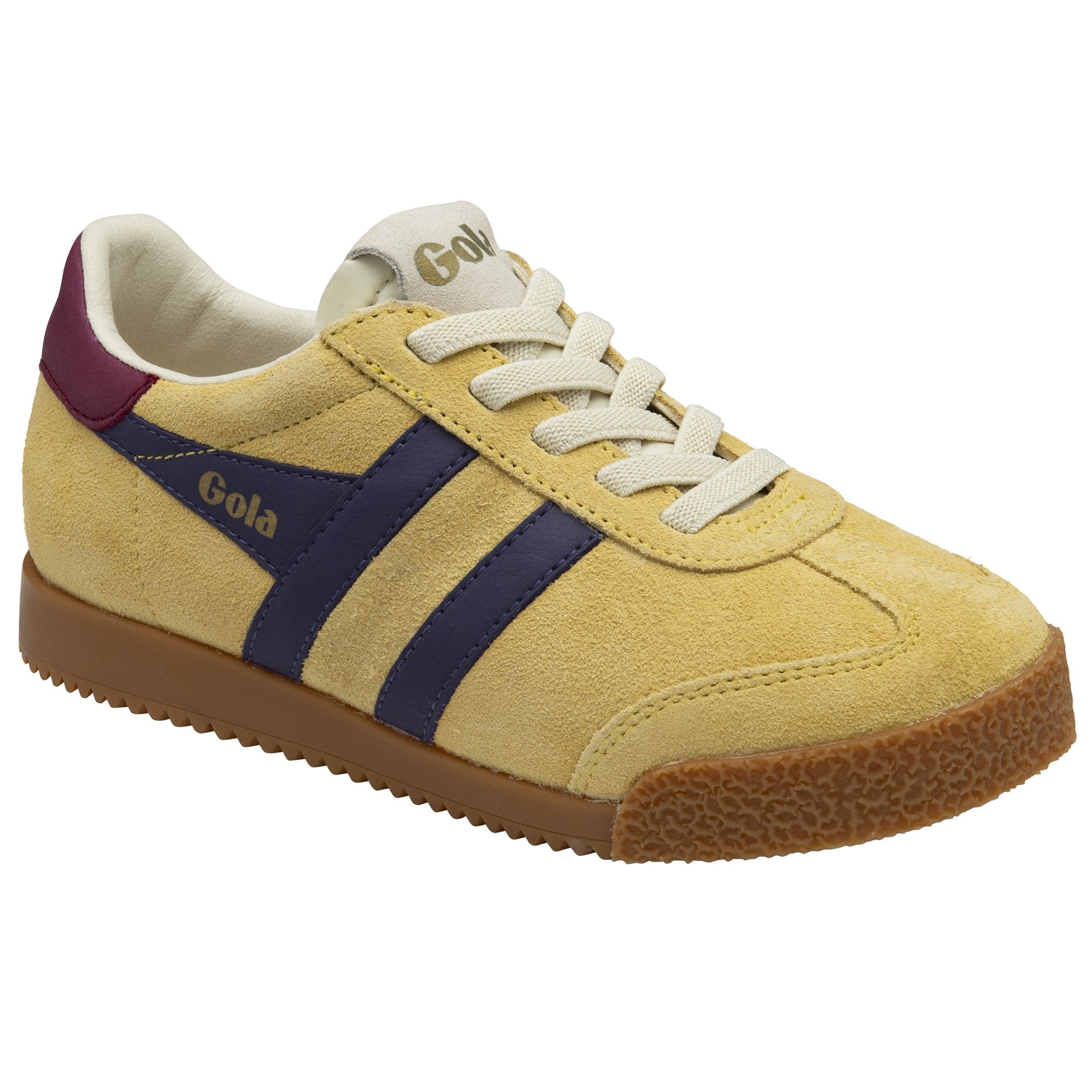 gola-elan-sneaker-f-r-kinder-pollengelb-wildleder-pink image 2