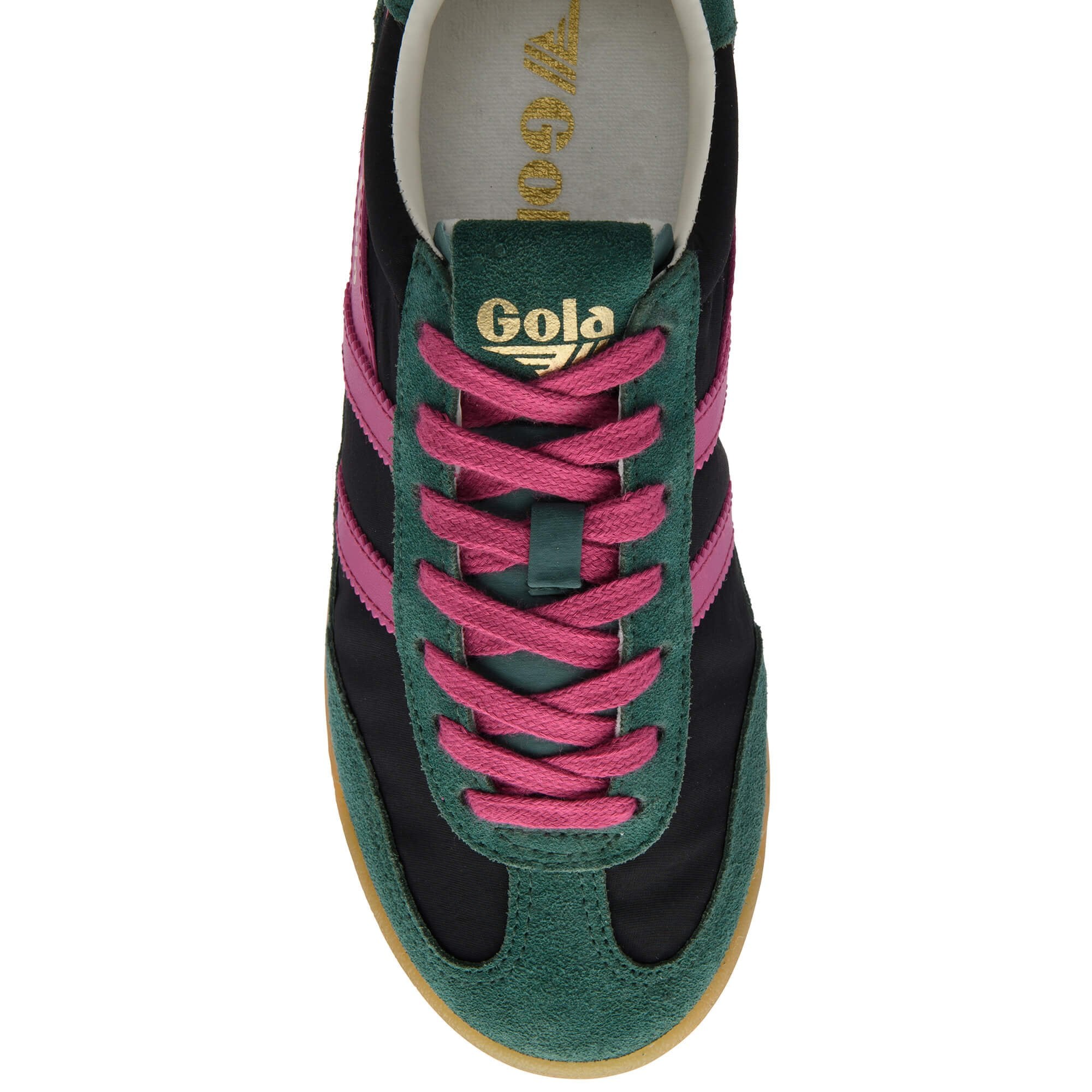 gola-firefly-sneaker-f-r-damen-in-schwarz-tannengr-n-fuchsia image 5