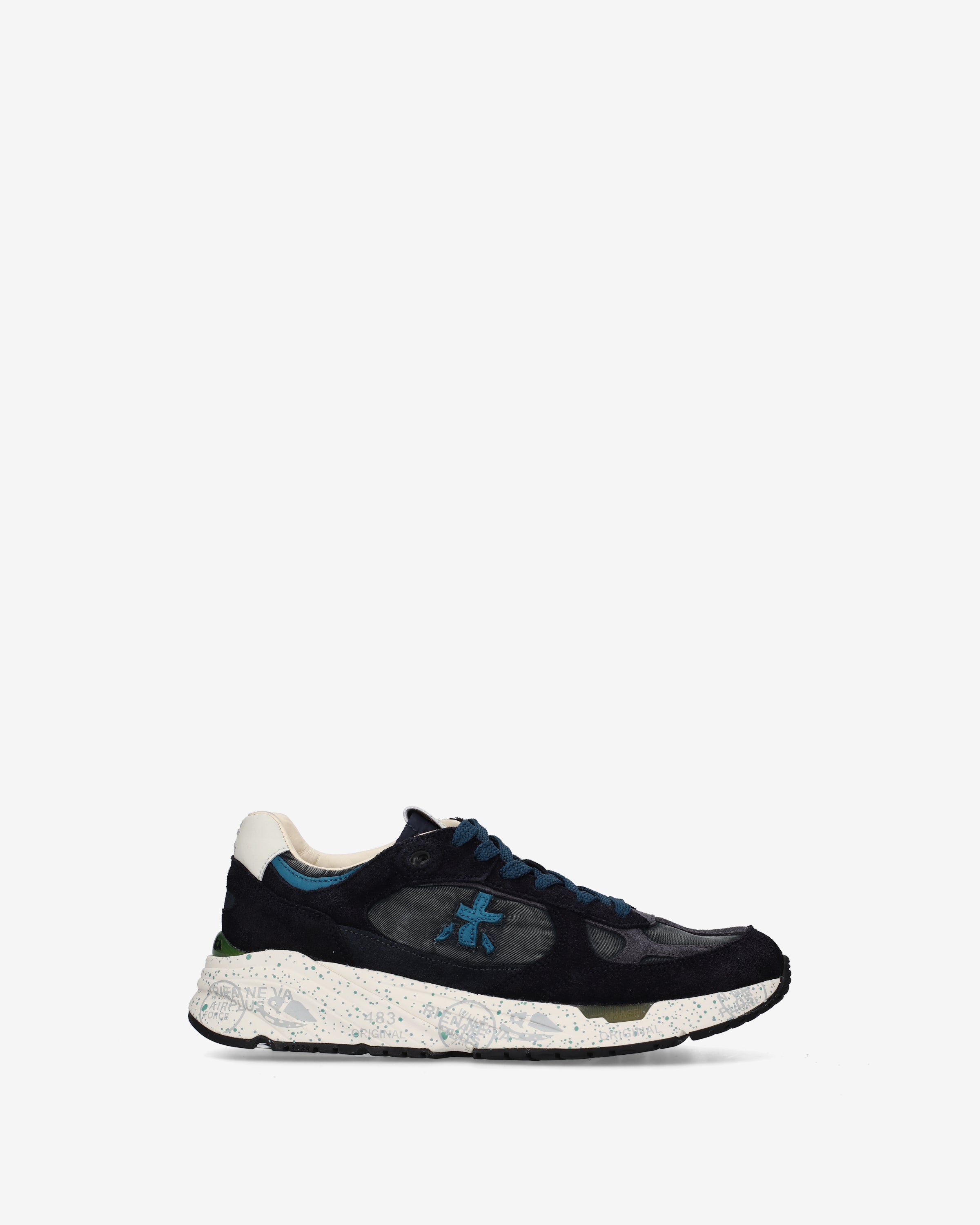 premiata-mased-8519-sneaker-damen-blau-suede image 1