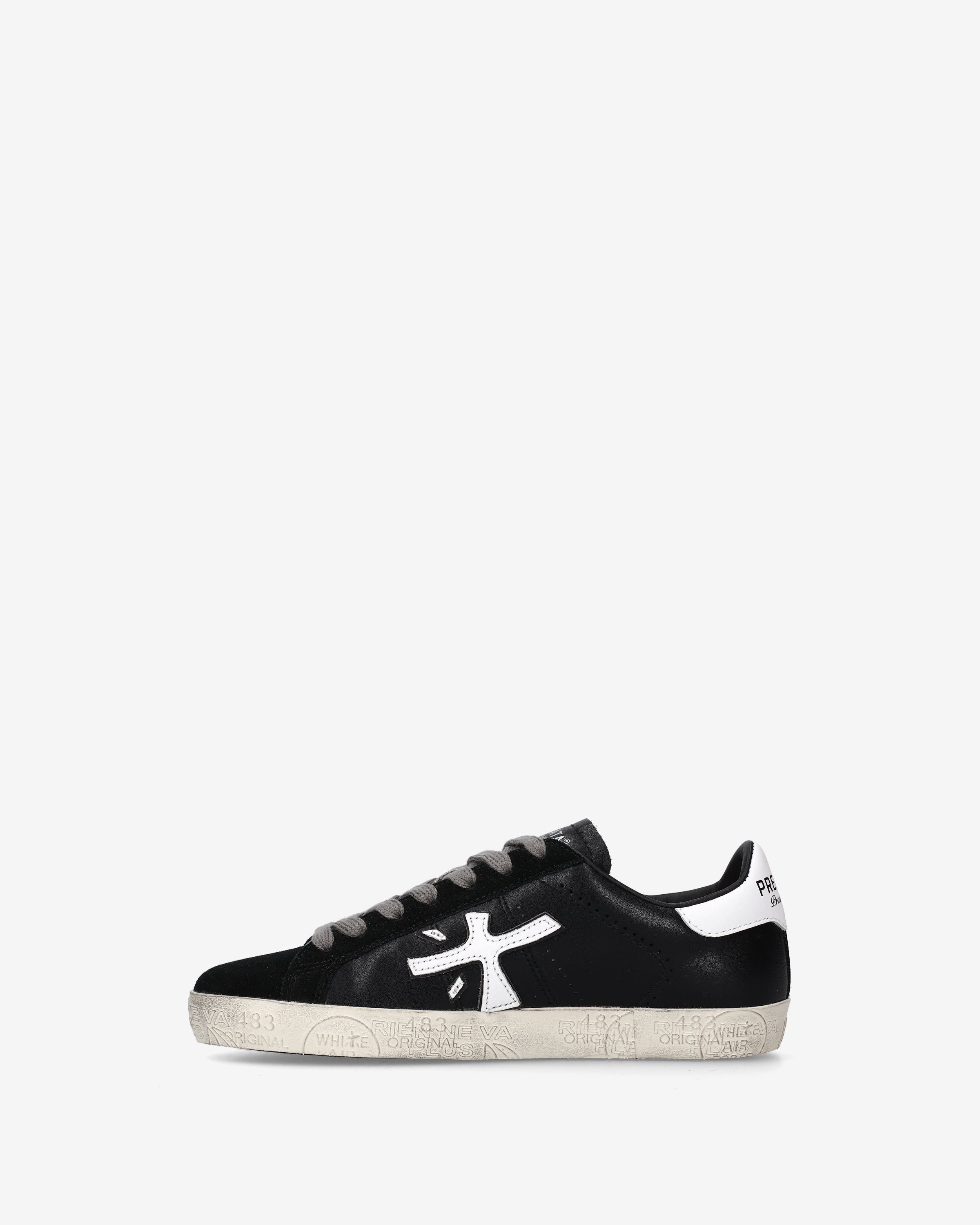 premiata-steven-5439-sneaker-suede-leder-schwarz-wei image 3
