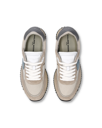philippe-model-blville-damen-sneaker-sand-hellblau-grau image 6
