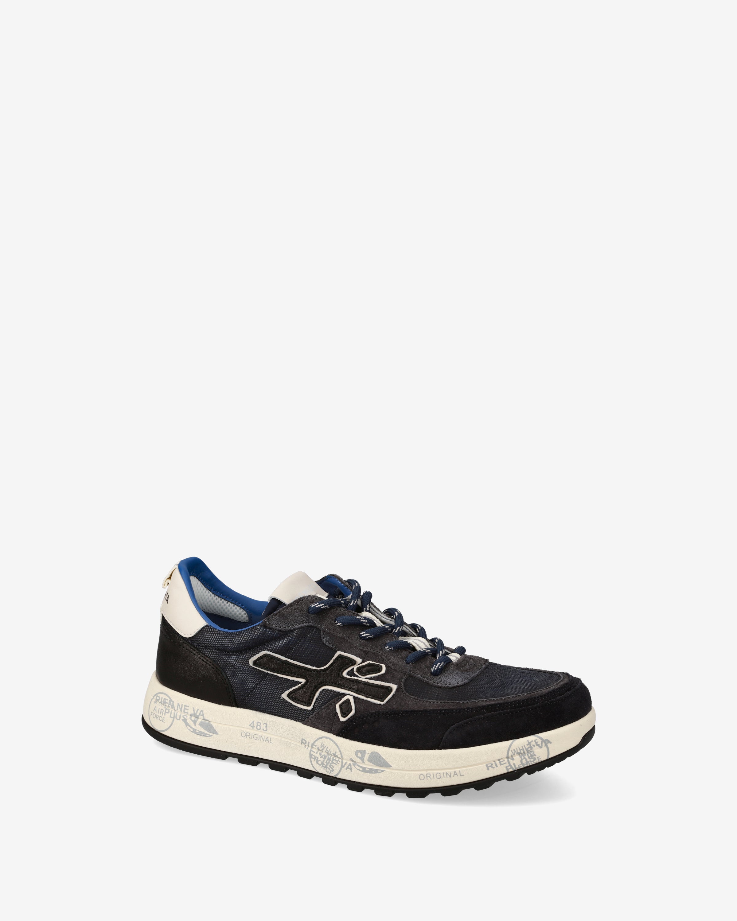 premiata-nous-7726-herren-sneaker-navy-suede-leder image 4