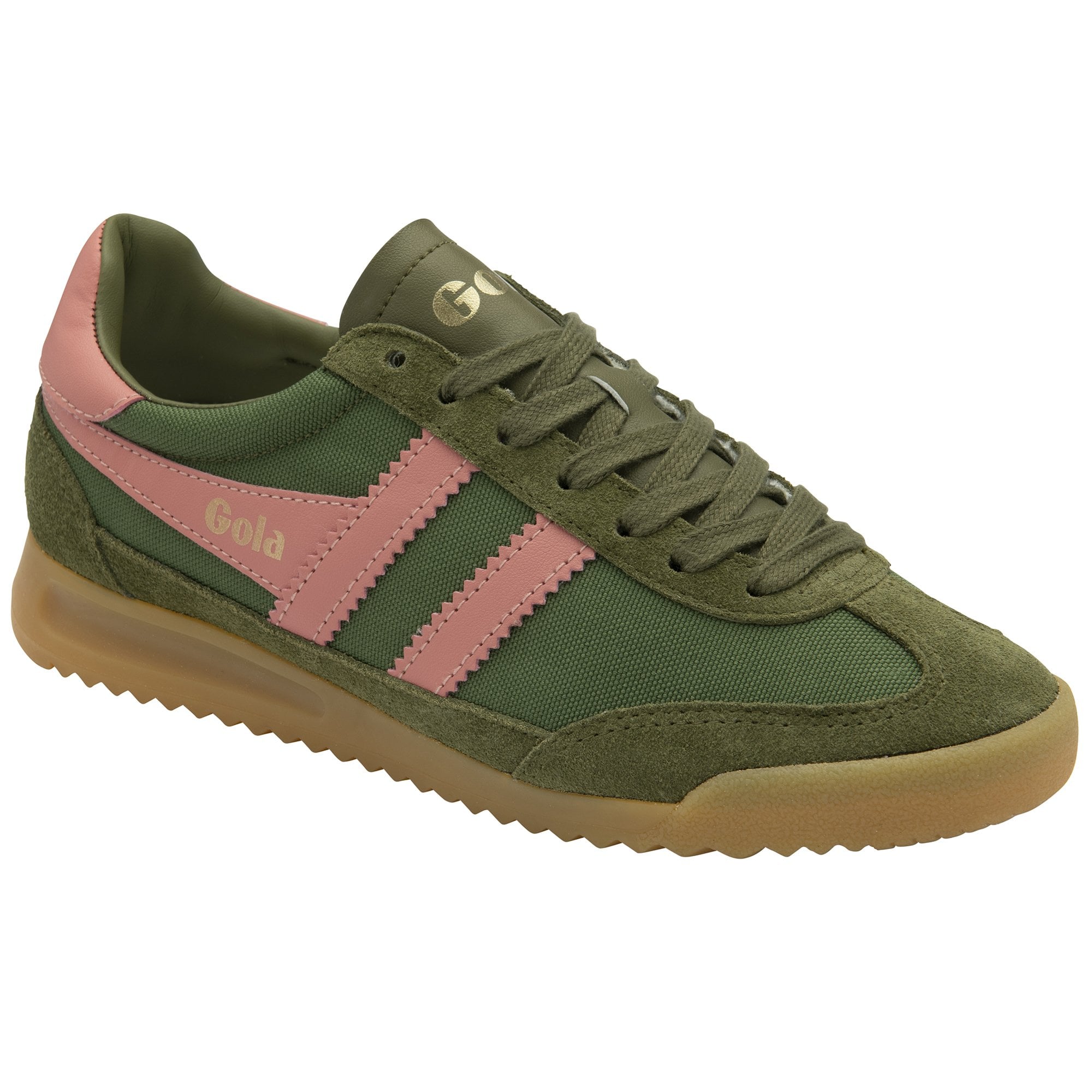 gola-tornado-sneaker-f-r-damen-milit-rgr-n-koralle image 2