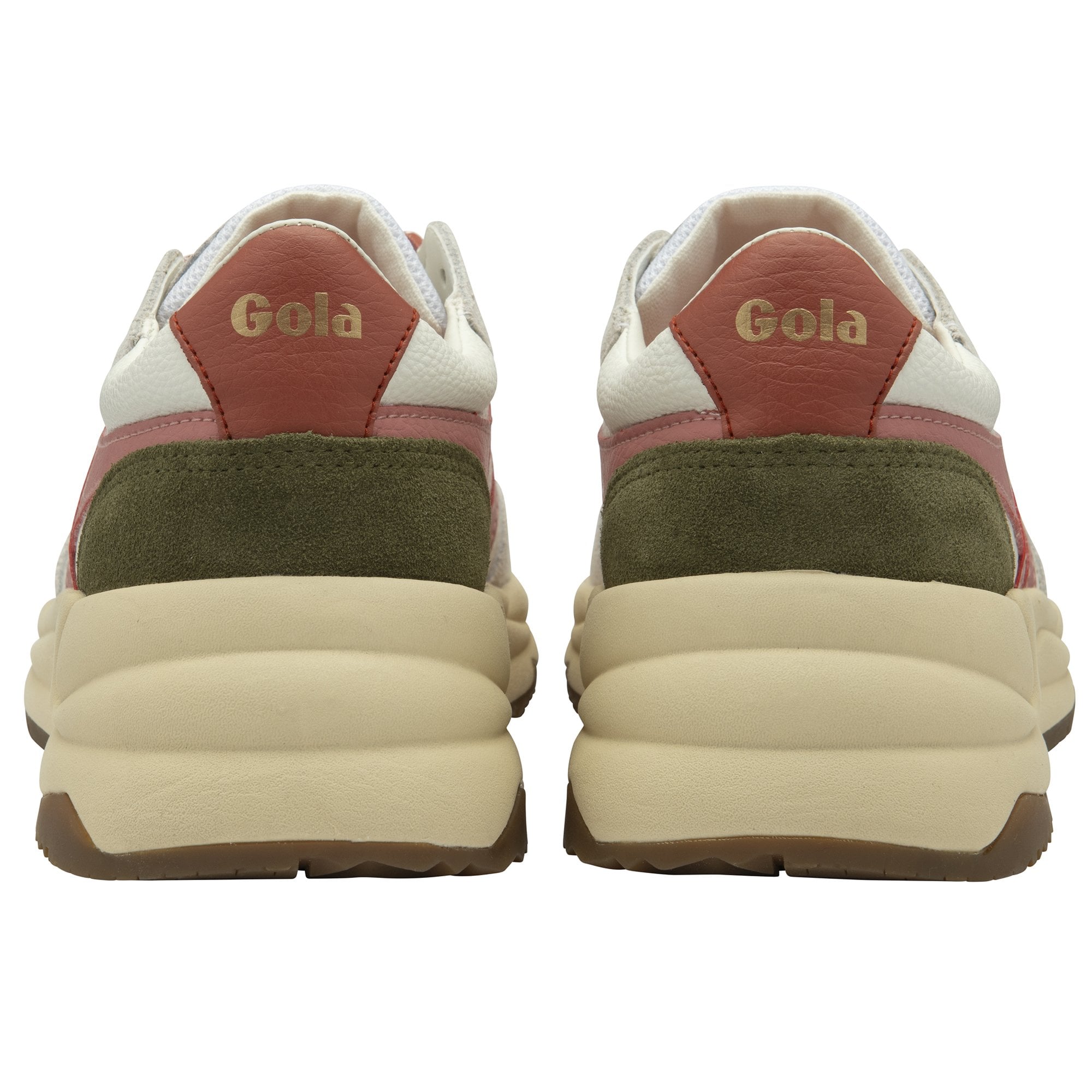 gola-saturn-damen-sneaker-wei-korallenrosa-khaki image 4