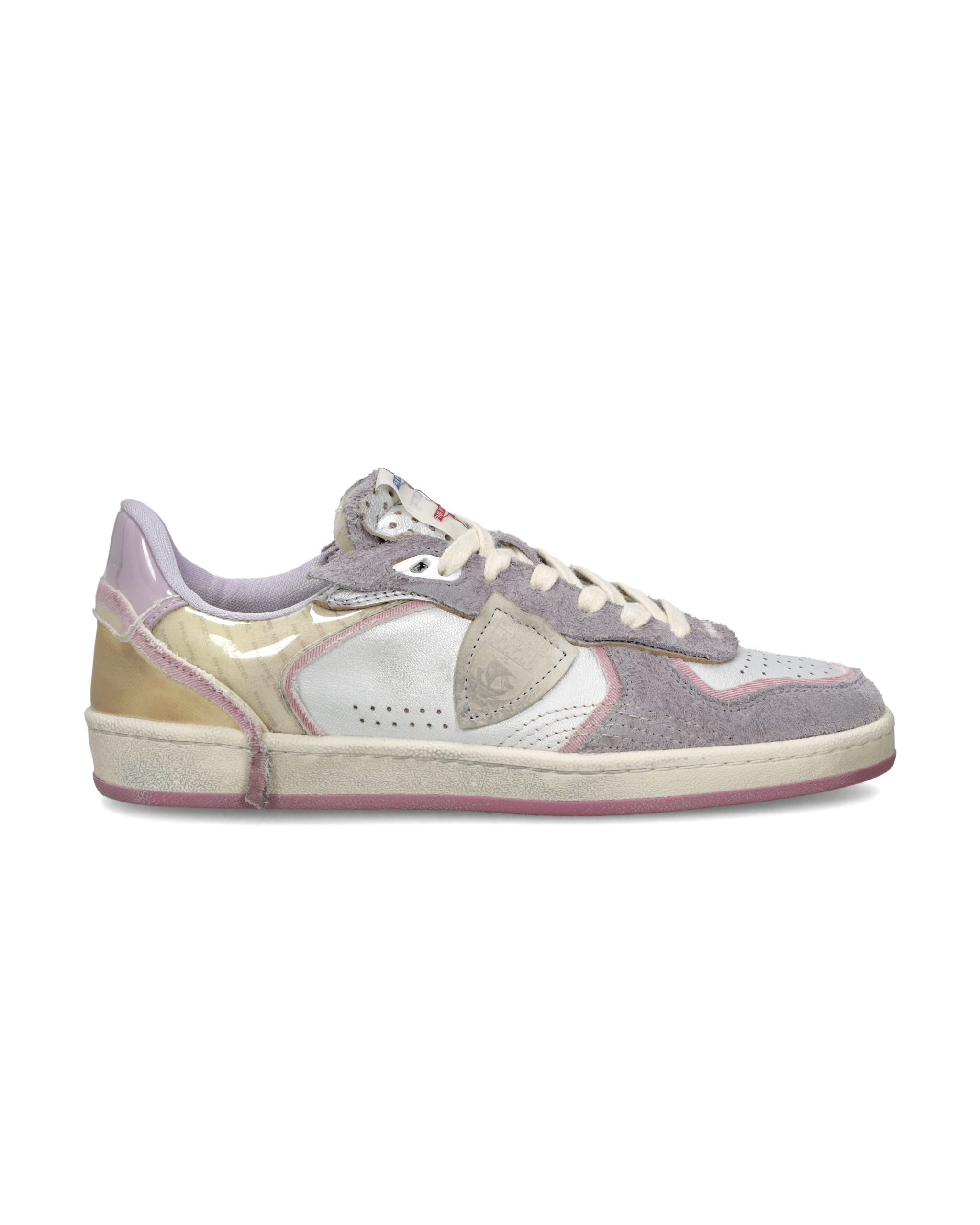 philippe-model-pgal-damen-sneaker-silber-lilac-special-edition image 1