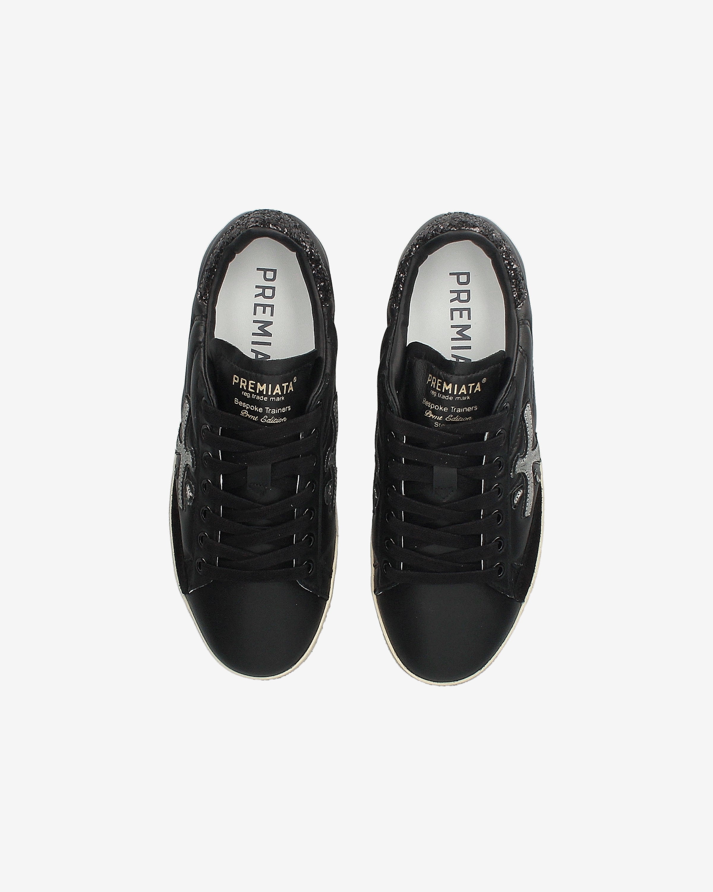 premiata-stevend-7614-sneaker-schwarz-silber-leder-mit-glitzer image 6