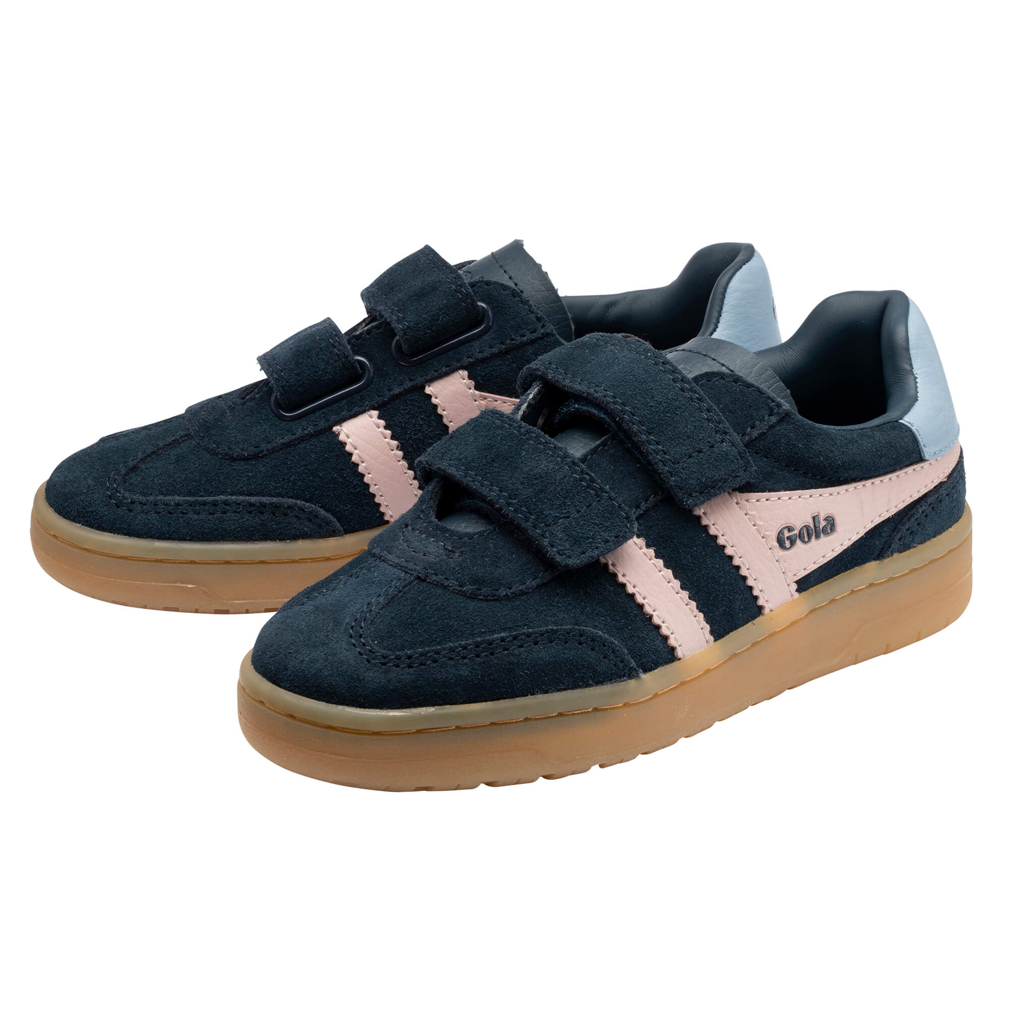 gola-viper-strap-kindersneaker-marineblau-kreide-rosa-mit-klettverschluss image 3