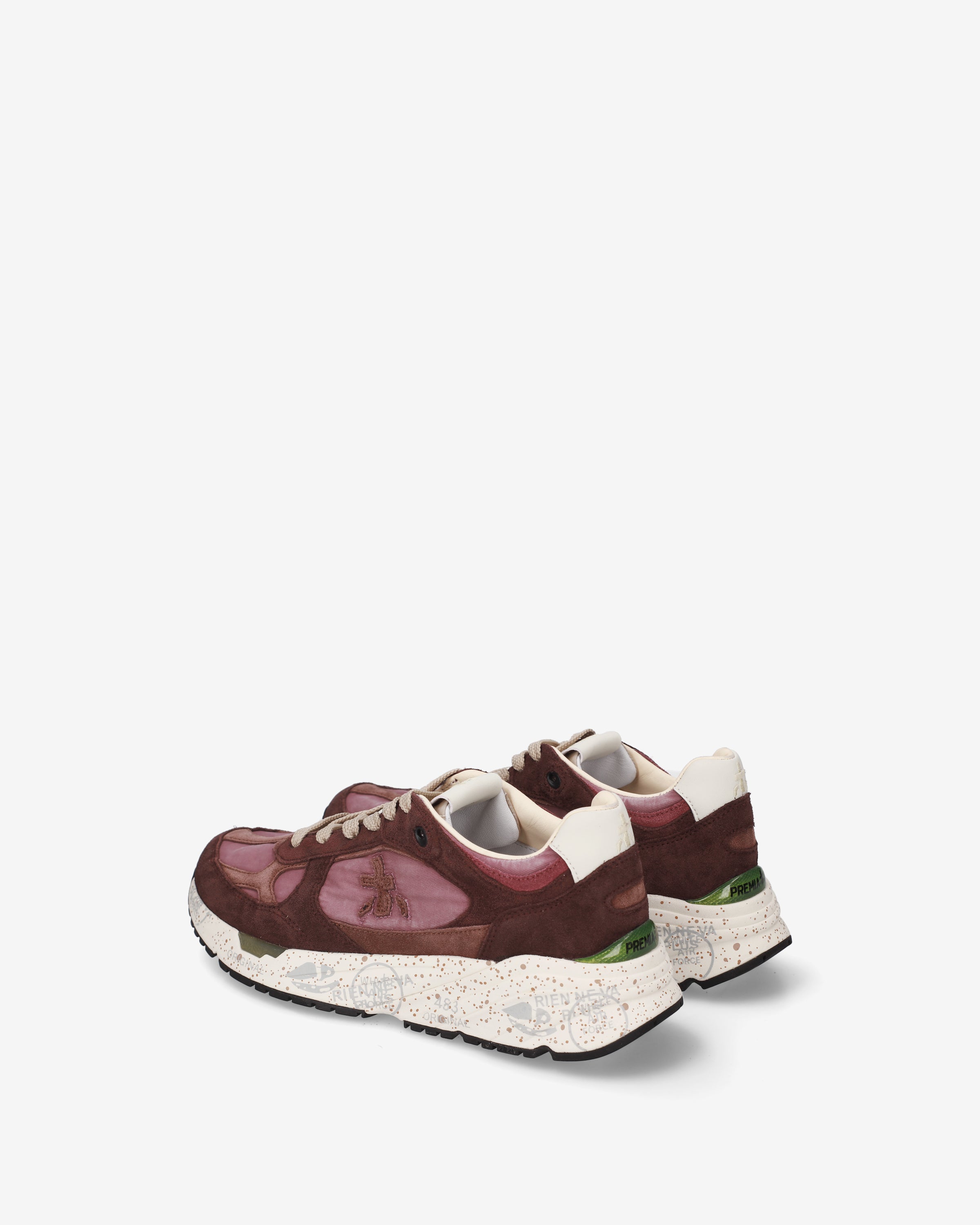 premiata-mased-8518-damen-sneaker-bordeaux-rosa image 5