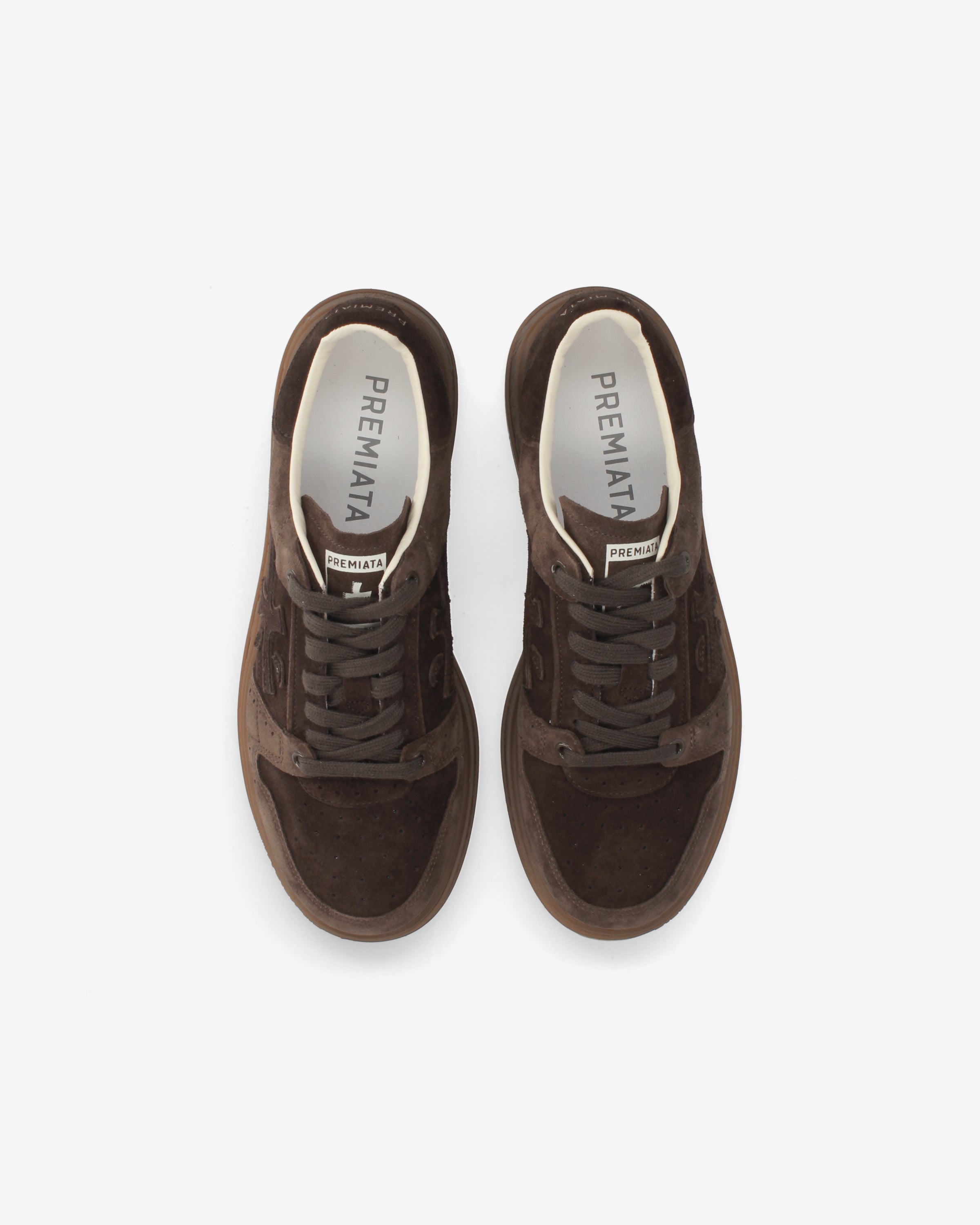 premiata-quinn-8648-herren-suede-sneaker-testa-di-moro image 6