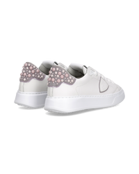 philippe-model-temple-sneaker-damen-wei-rosa-mit-perlen image 2