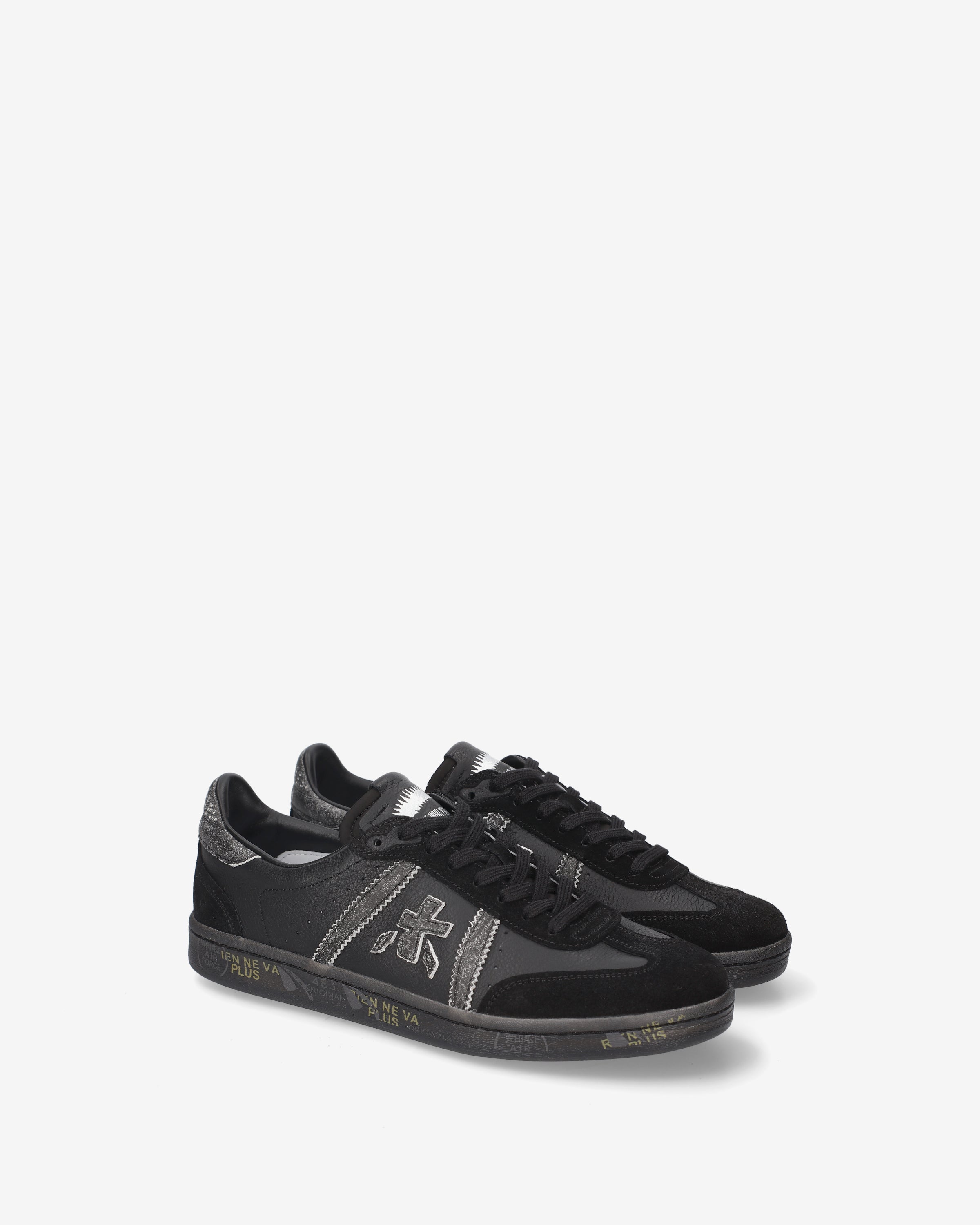 premiata-bonnie-8591-damen-sneaker-schwarz-silber image 2