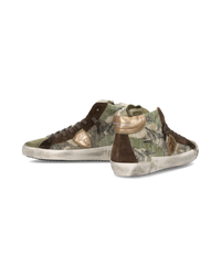 philippe-model-prsx-sneaker-damen-olivgr-n-braun image 4