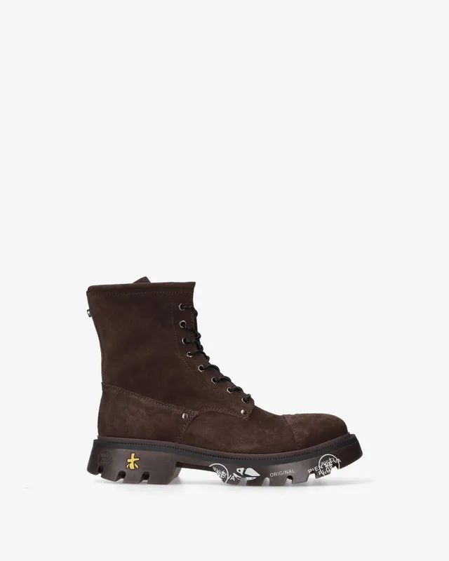 premiata-clapham-521-herren-combat-boot-suede-braun image 1