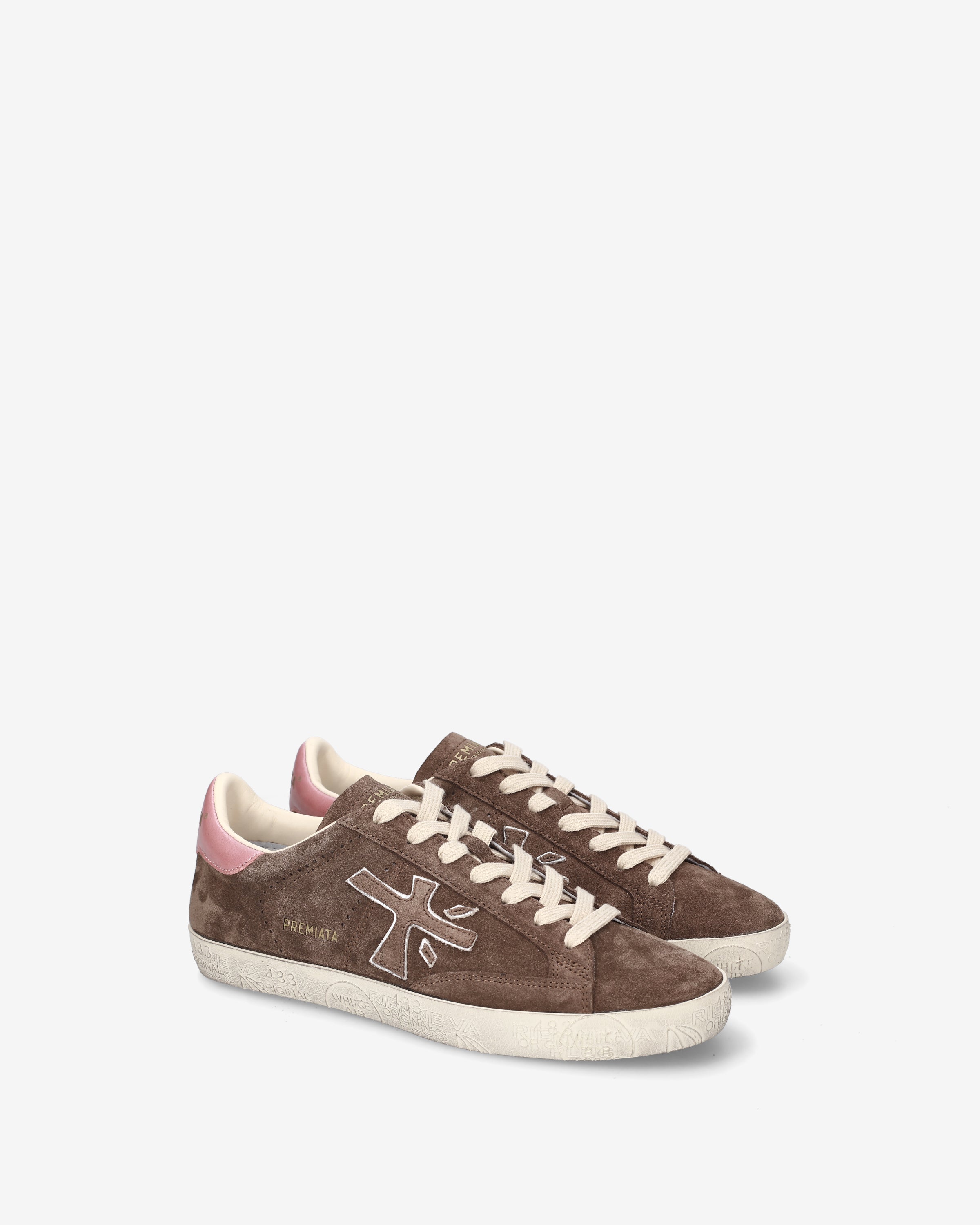 premiata-stevend-8485-damen-sneaker-braun-rosa image 2