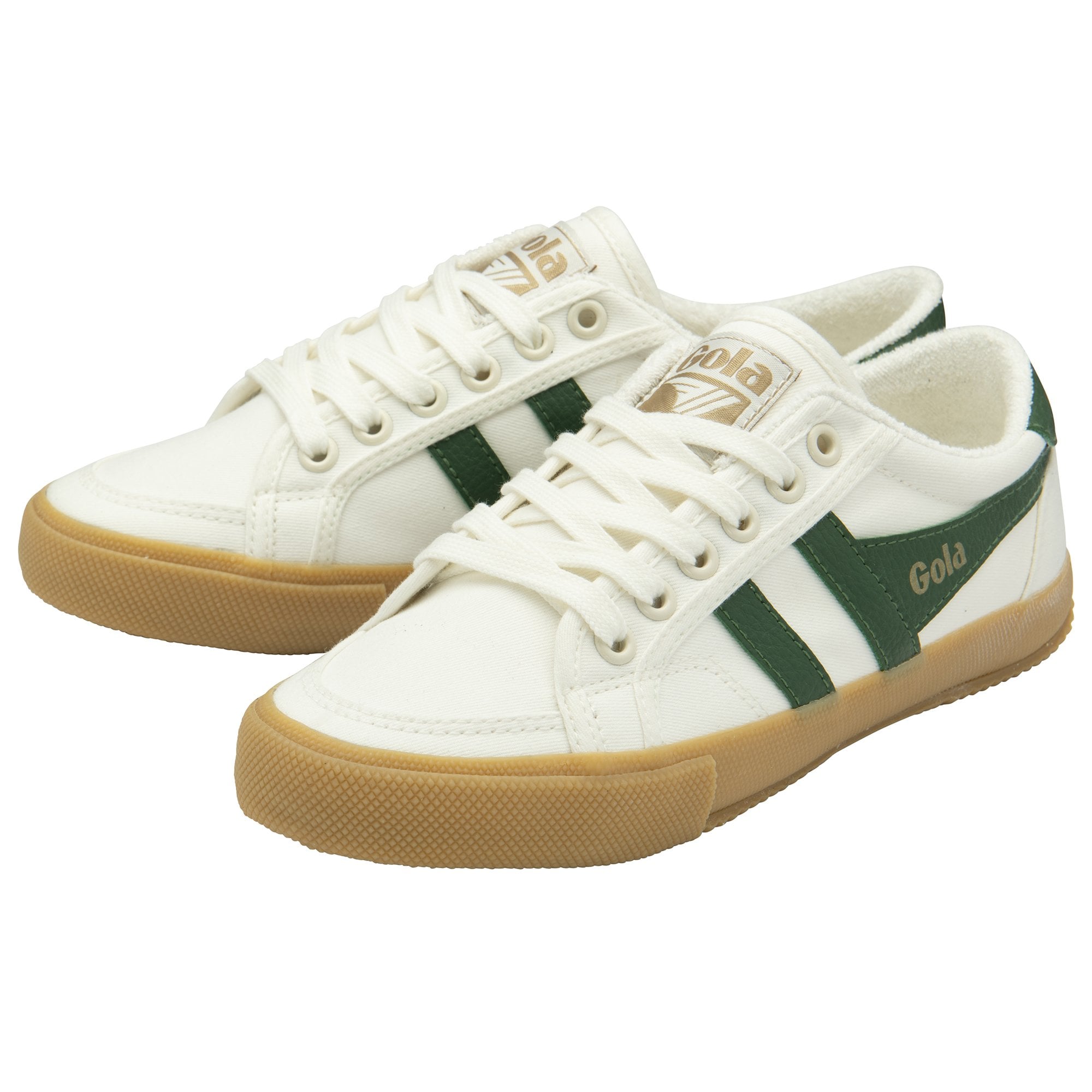 gola-stratus-plimsoll-sneaker-f-r-damen-creme-gr-n image 3