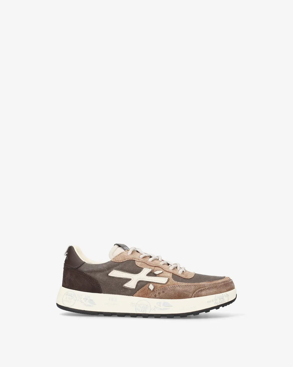 premiata-nous-8461-herren-sneaker-braun-suede image 1