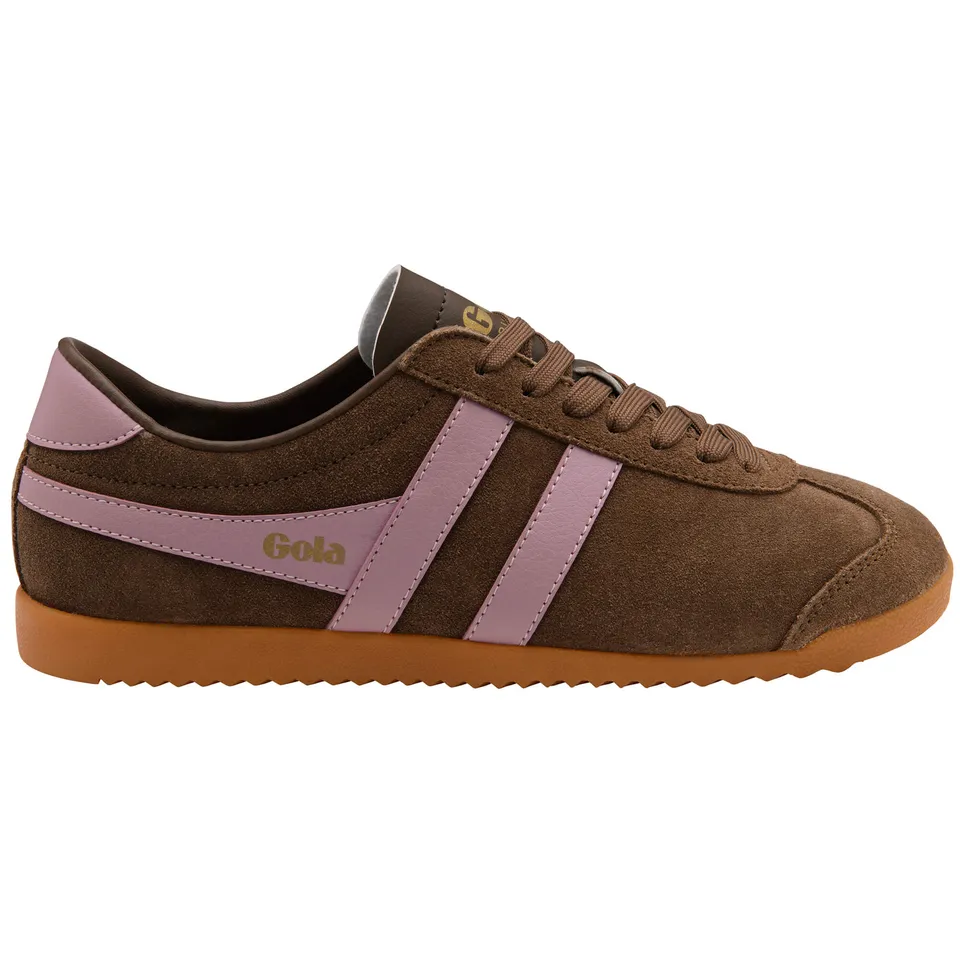 gola-bullet-damen-sneaker-wildleder-dunkelbraun-rosa image 1