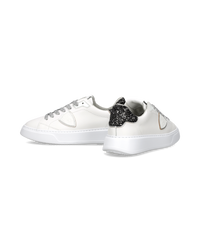philippe-model-temple-sneaker-damen-wei-schwarz-mit-glitzer-ferse image 4