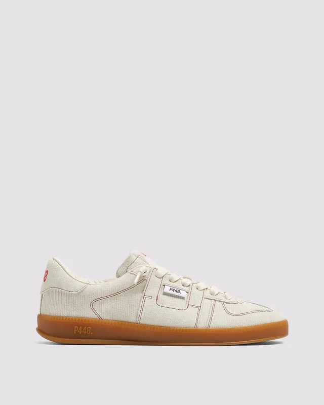 p448-monza-corduroy-low-top-sneaker-cream image 1