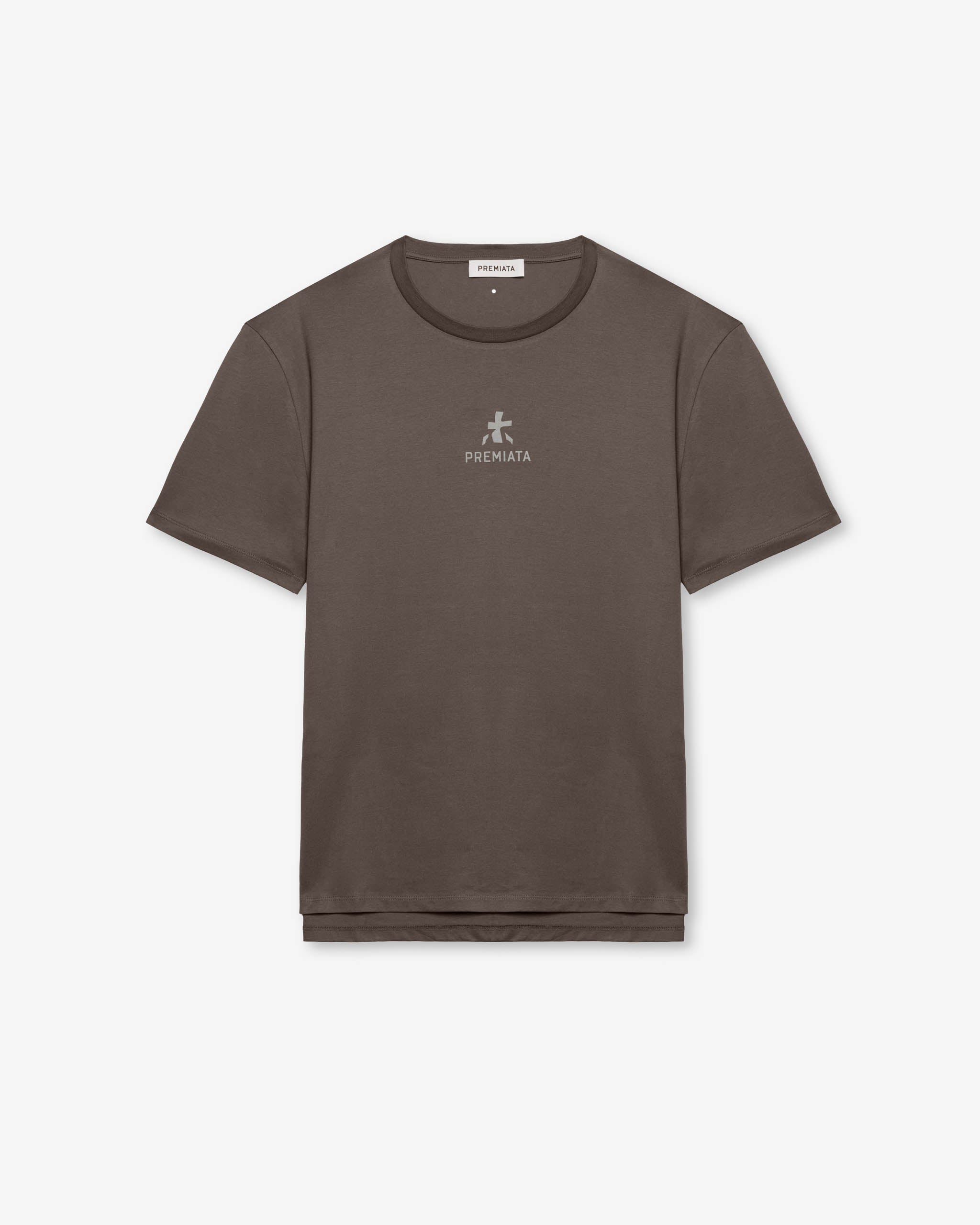 premiata-t-shirt-jersey-baumwolle-mud-herren-ton-in-ton image 1