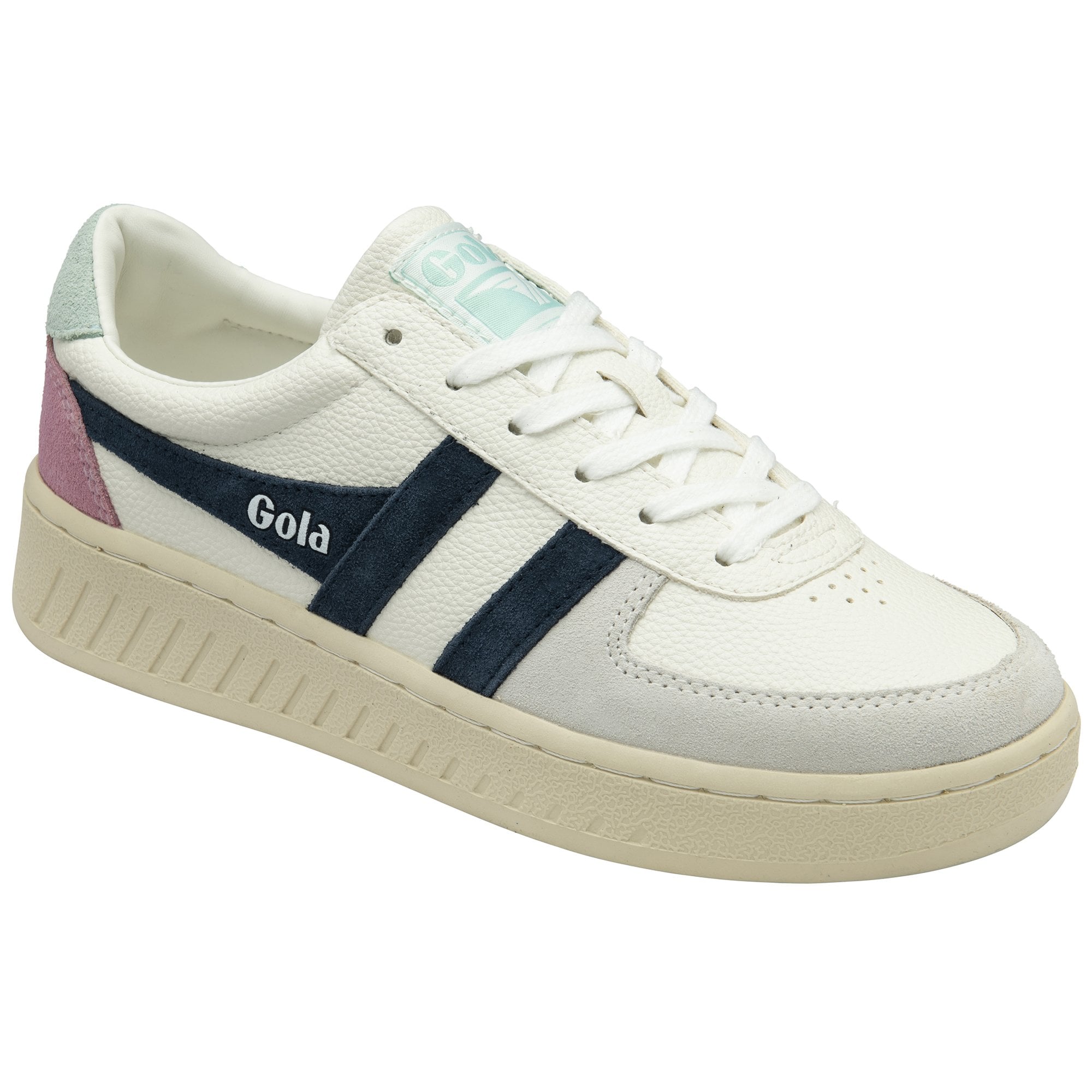 gola-grandslam-trident-damen-sneaker-in-wei-marineblau-surfblau image 2