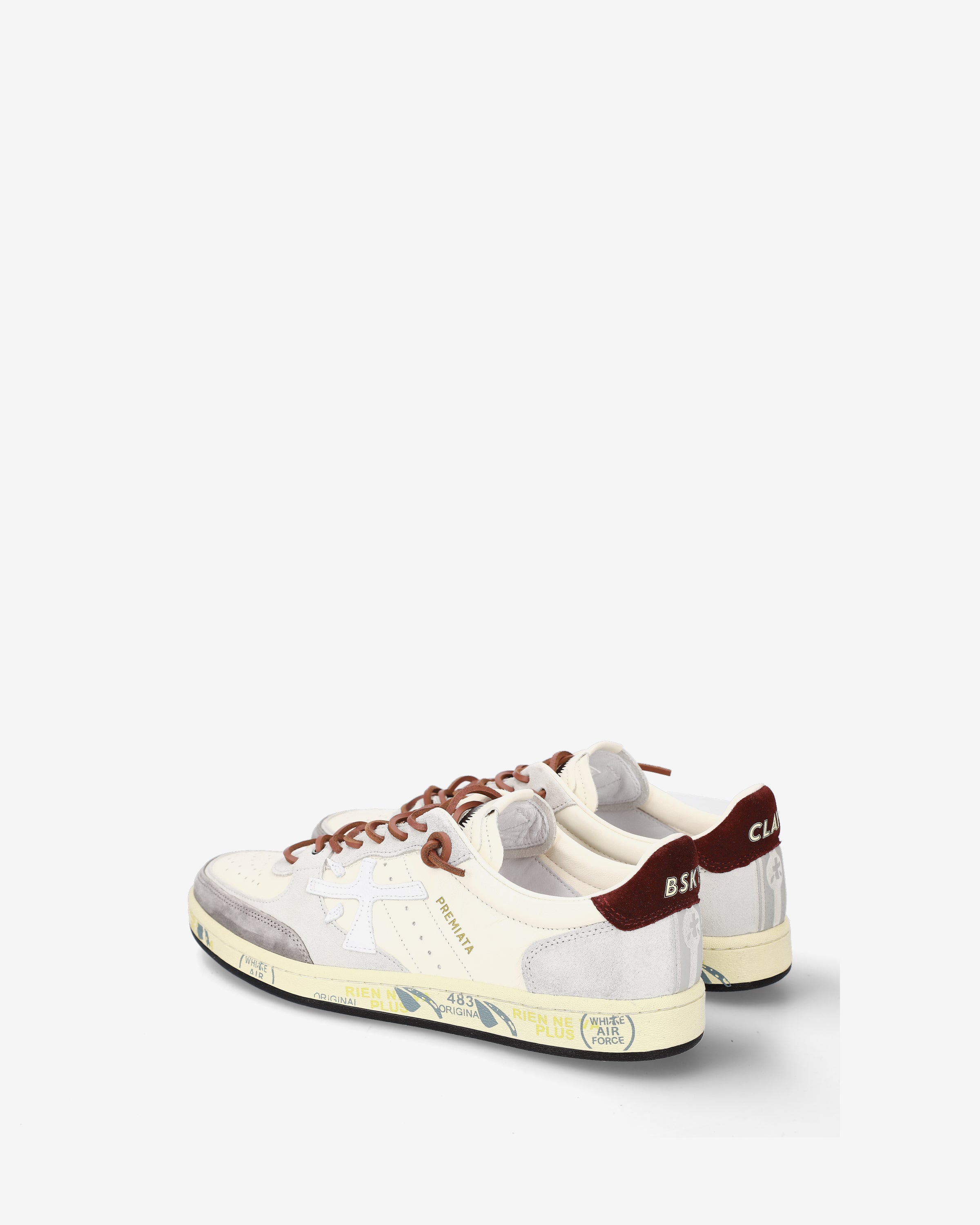 premiata-bskt-clay-7616-sneaker-herren-white image 5