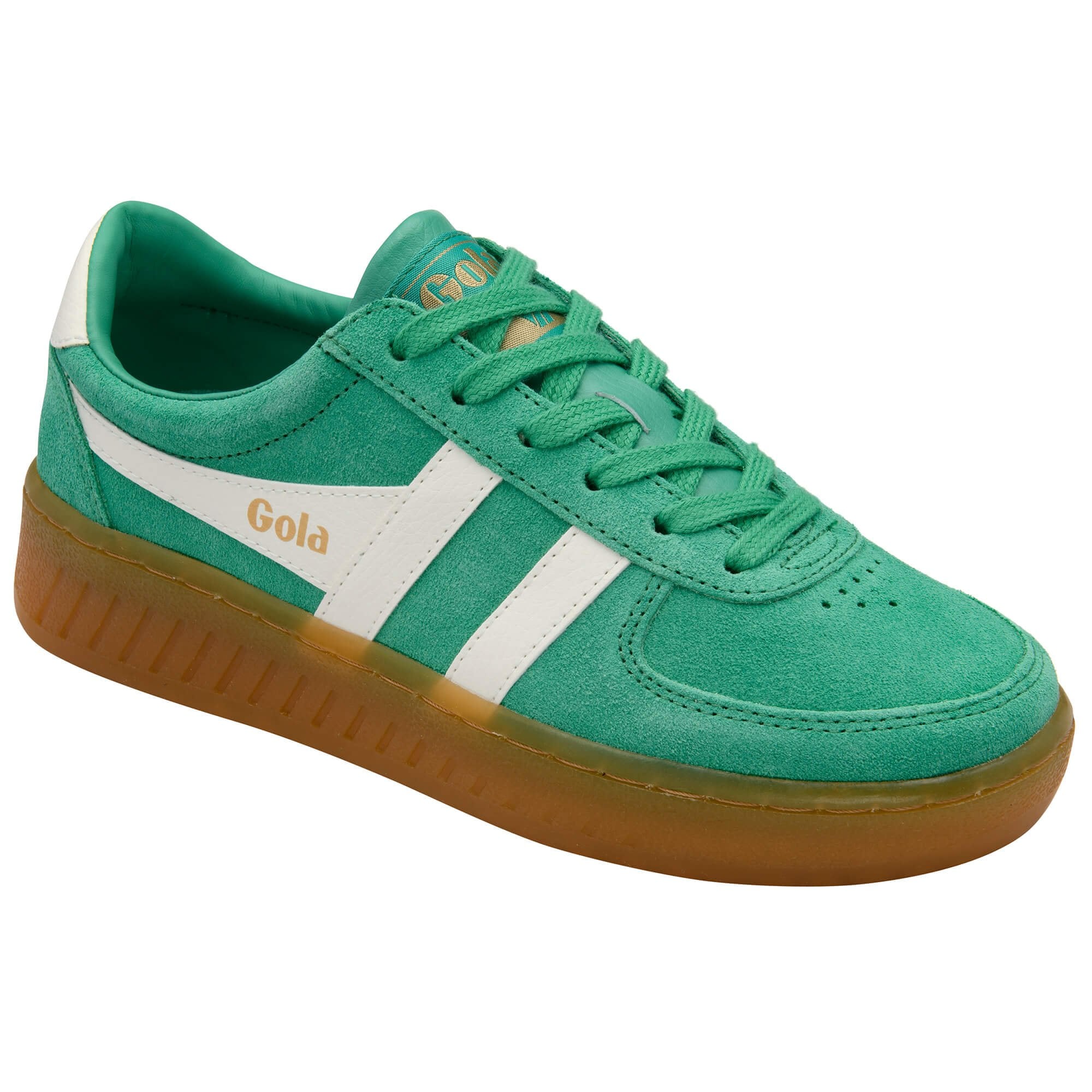 gola-grandslam-wildleder-sneaker-f-r-damen-in-jade-off-white image 2