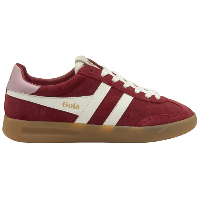 gola-cyclone-sneaker-f-r-damen-tiefrot-off-white-bonbonrosa-wildleder image 1
