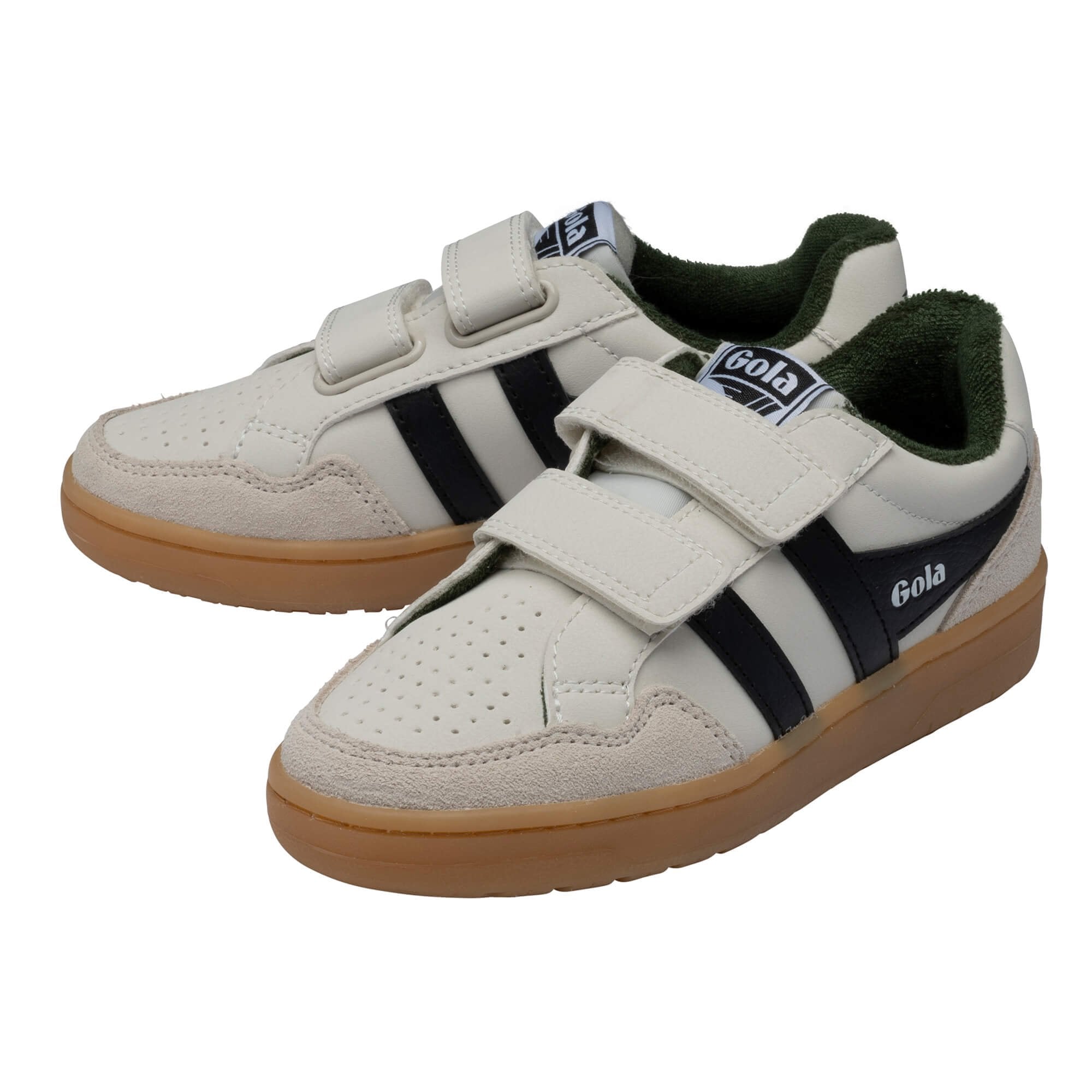 gola-eagle-strap-kinder-sneaker-cremewei-schwarz-klett image 3