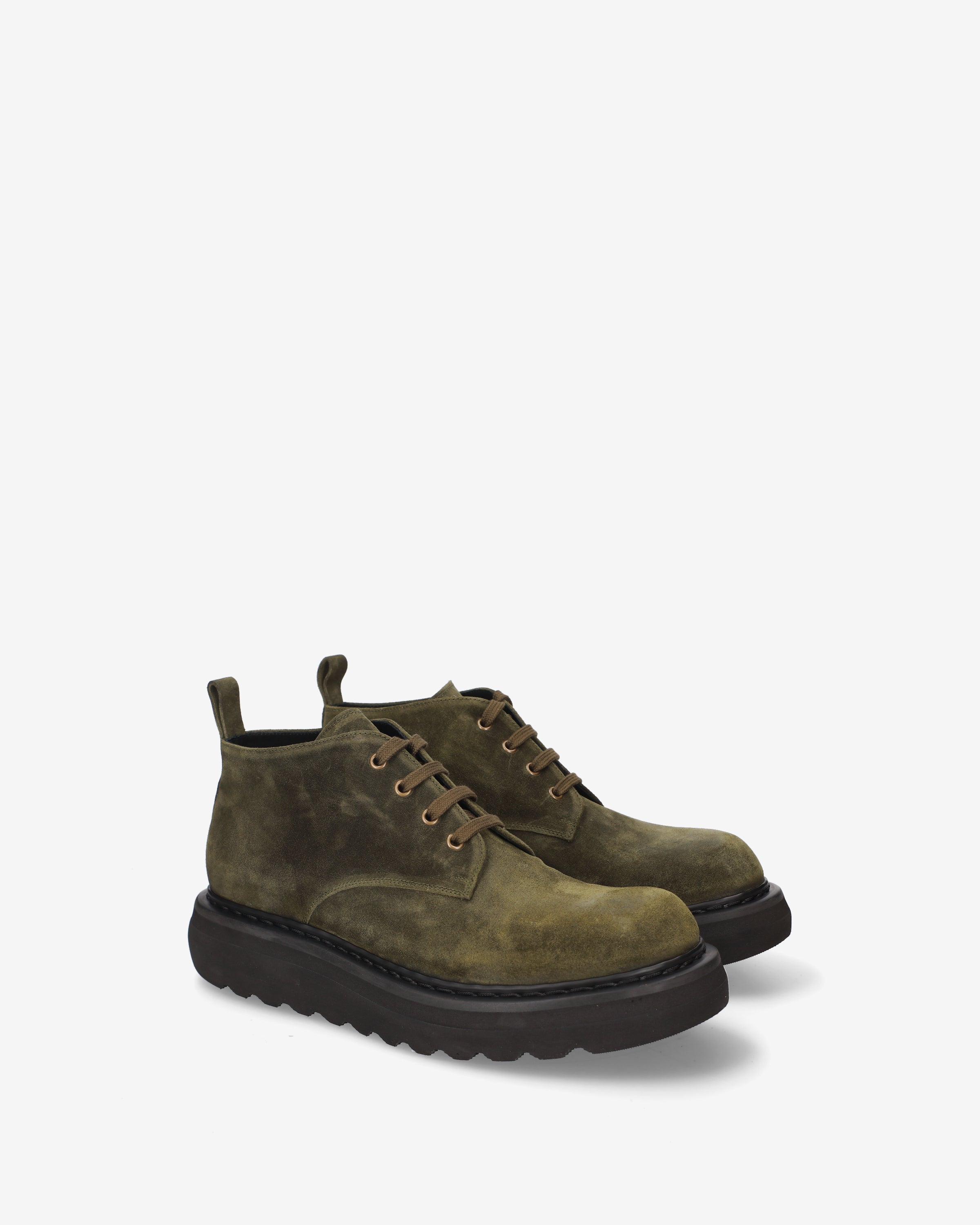 premiata-polacchino-platform-olive-herren-boot-aus-suede image 2