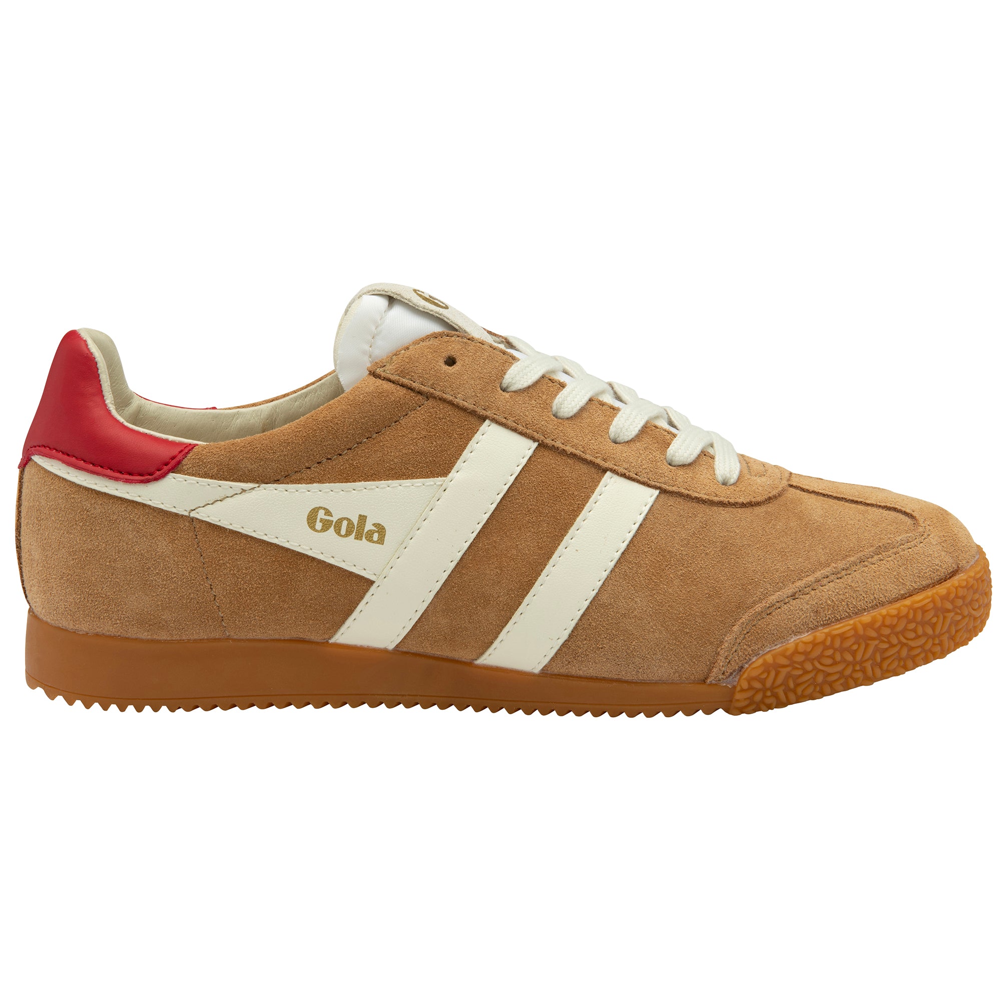 gola-elan-sneaker-f-r-damen-karamell-creme-rot image 1