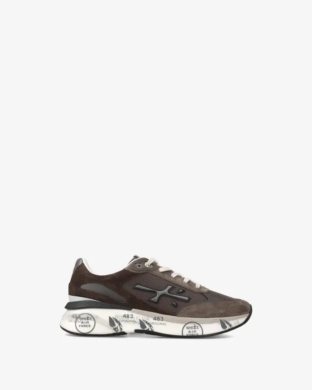 premiata-moerun-6446-sneaker-herren-tortora-testa-di-moro image 1