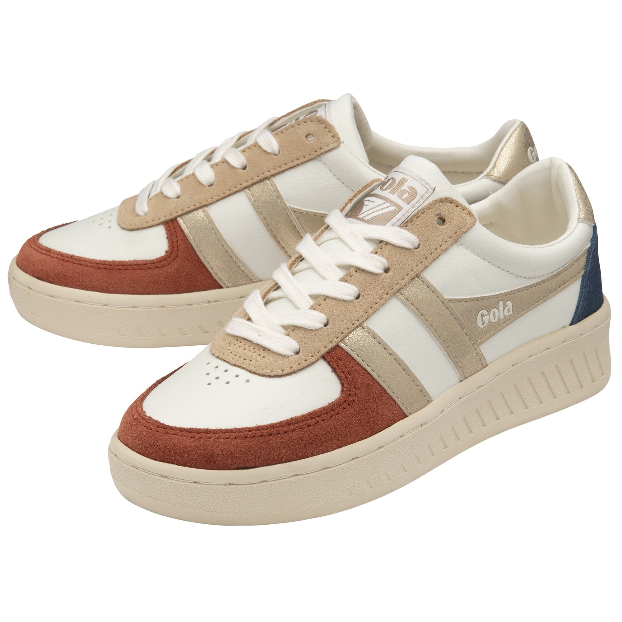 gola-grandslam-quadrant-damen-sneaker-off-white-orange image 3